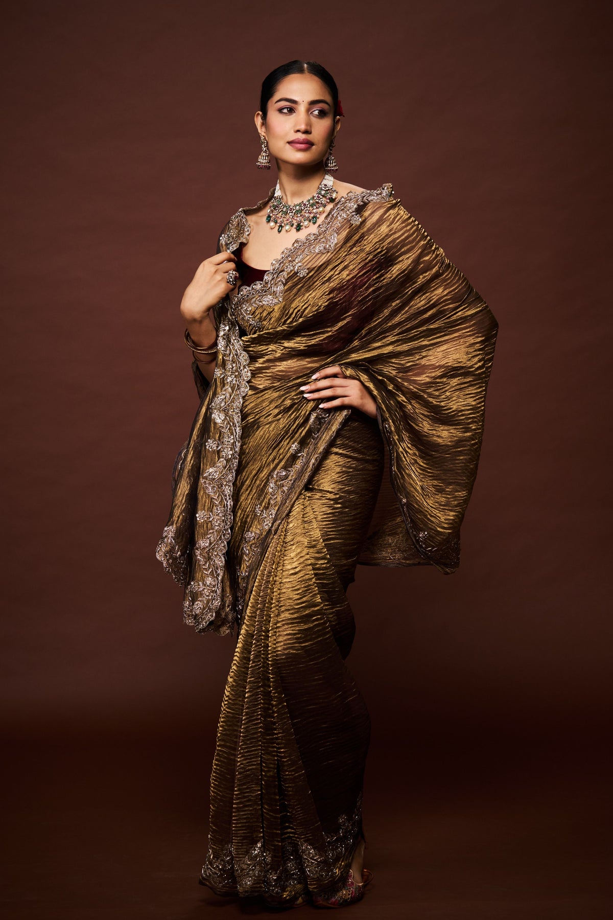 Heena Crush Saree Set