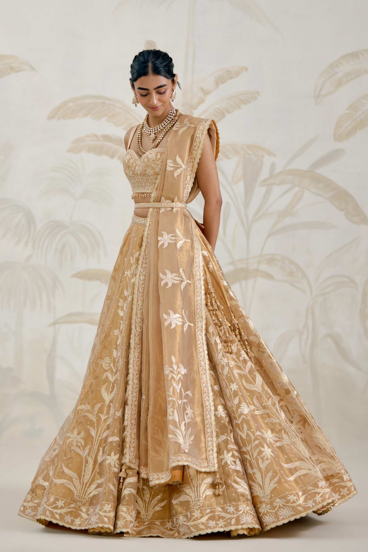 Gold Lehenga Set