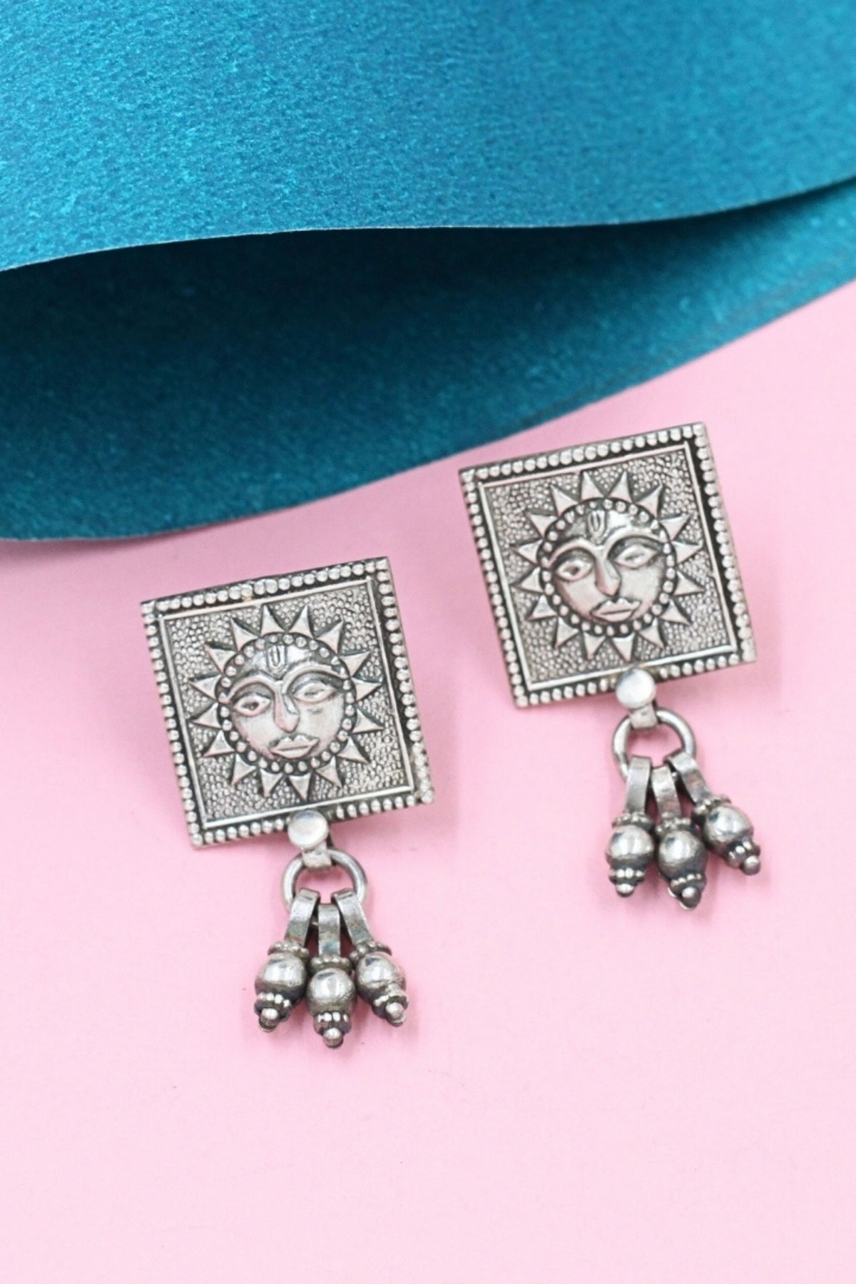 Refined Handcrafted Silver Earrings