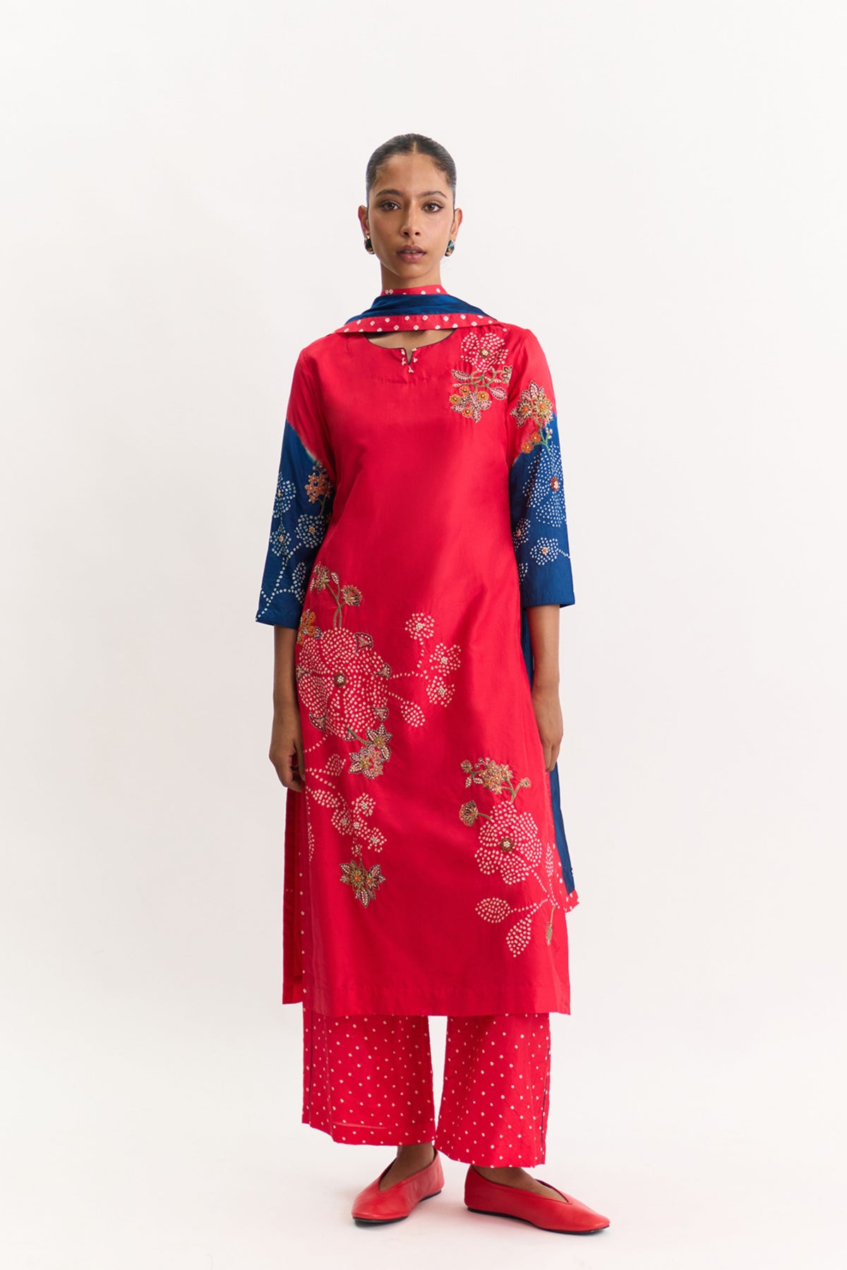 Sakura Tomato Blue Kurta Set