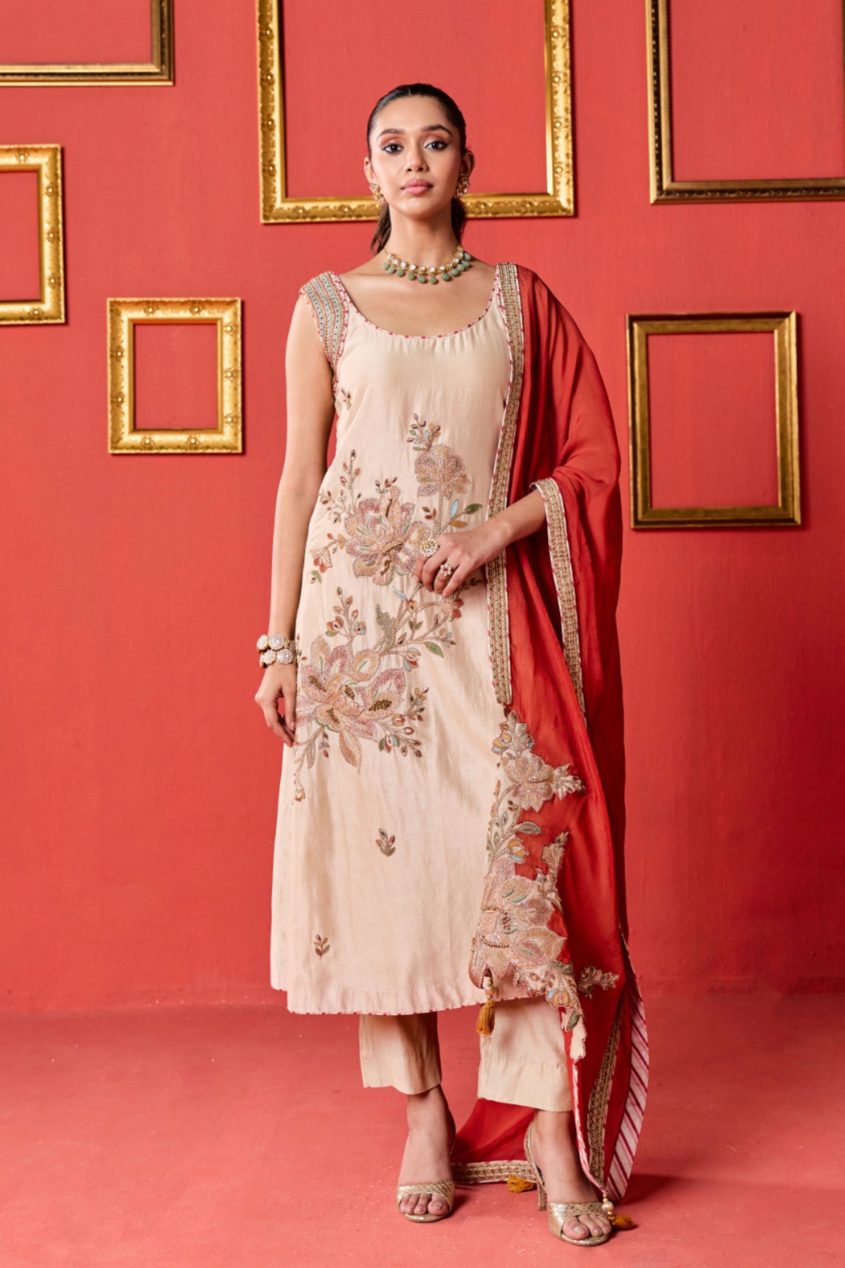 Nanda Tussar Kurta  Set