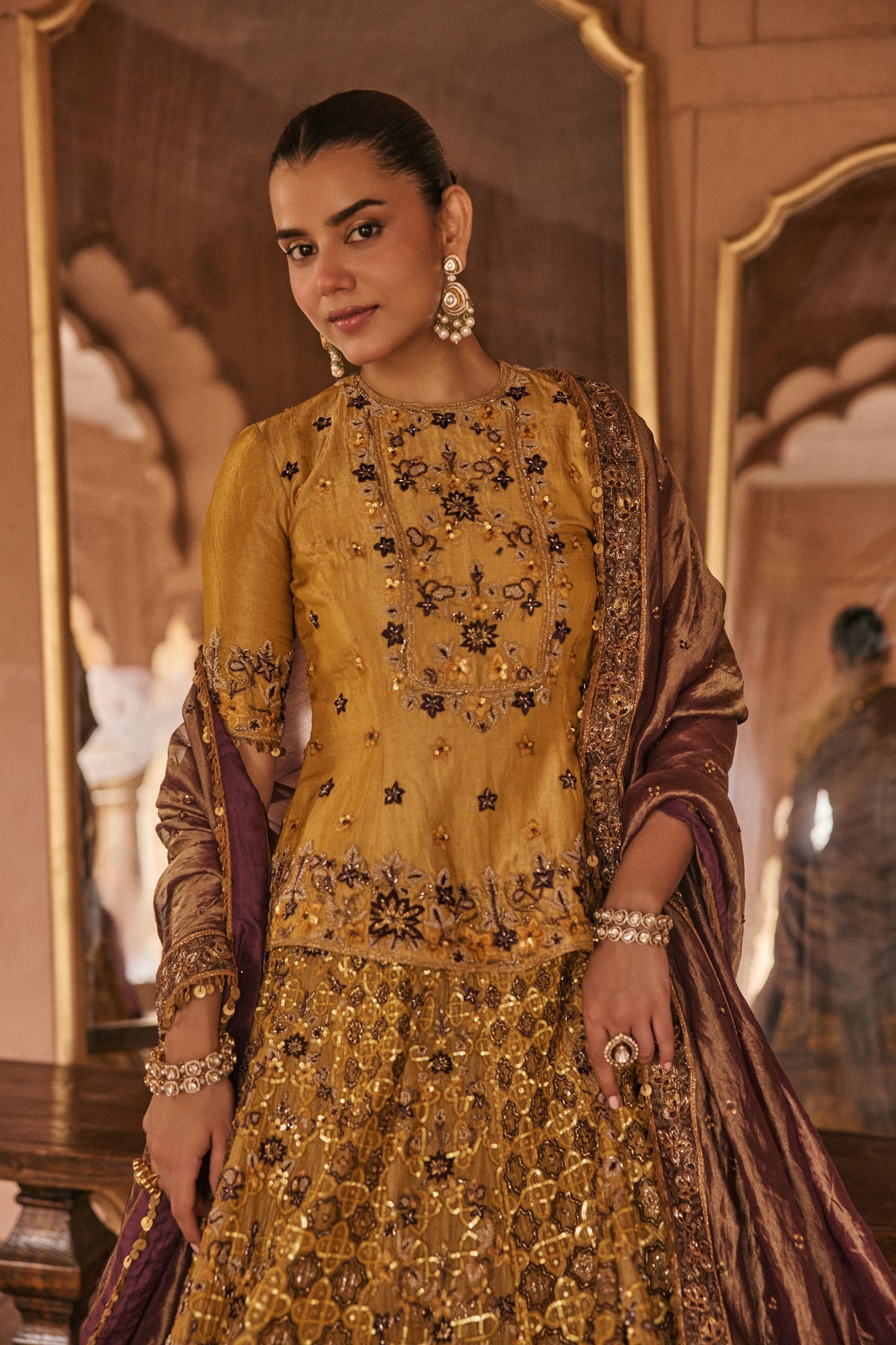 Yellow Color Striking Lehenga Set