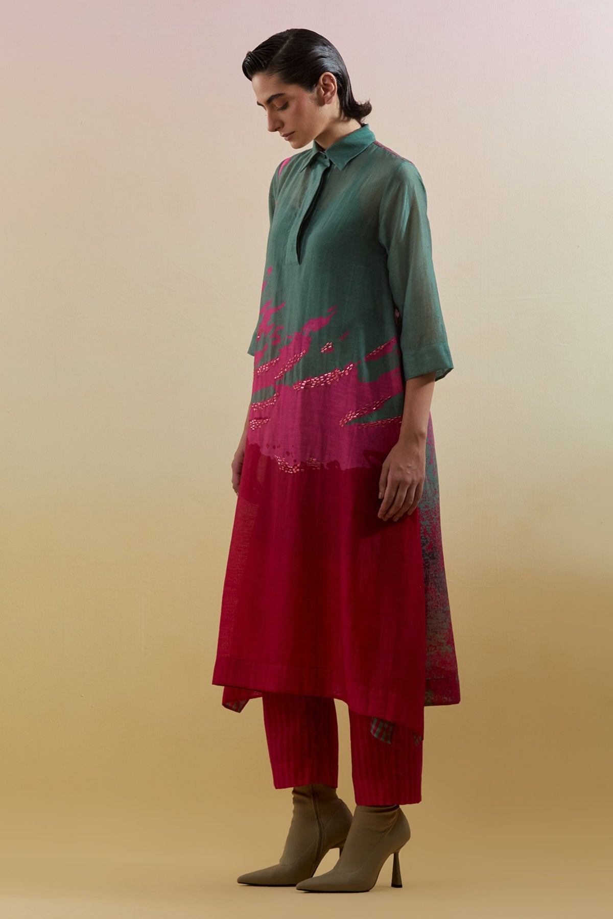 Gliss Slub Cotton Kurta Set