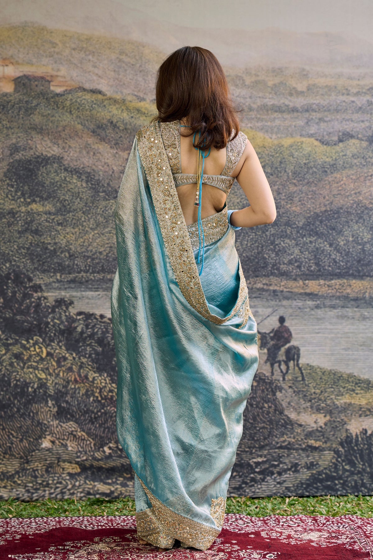 Shobhana Tissue Saree Set