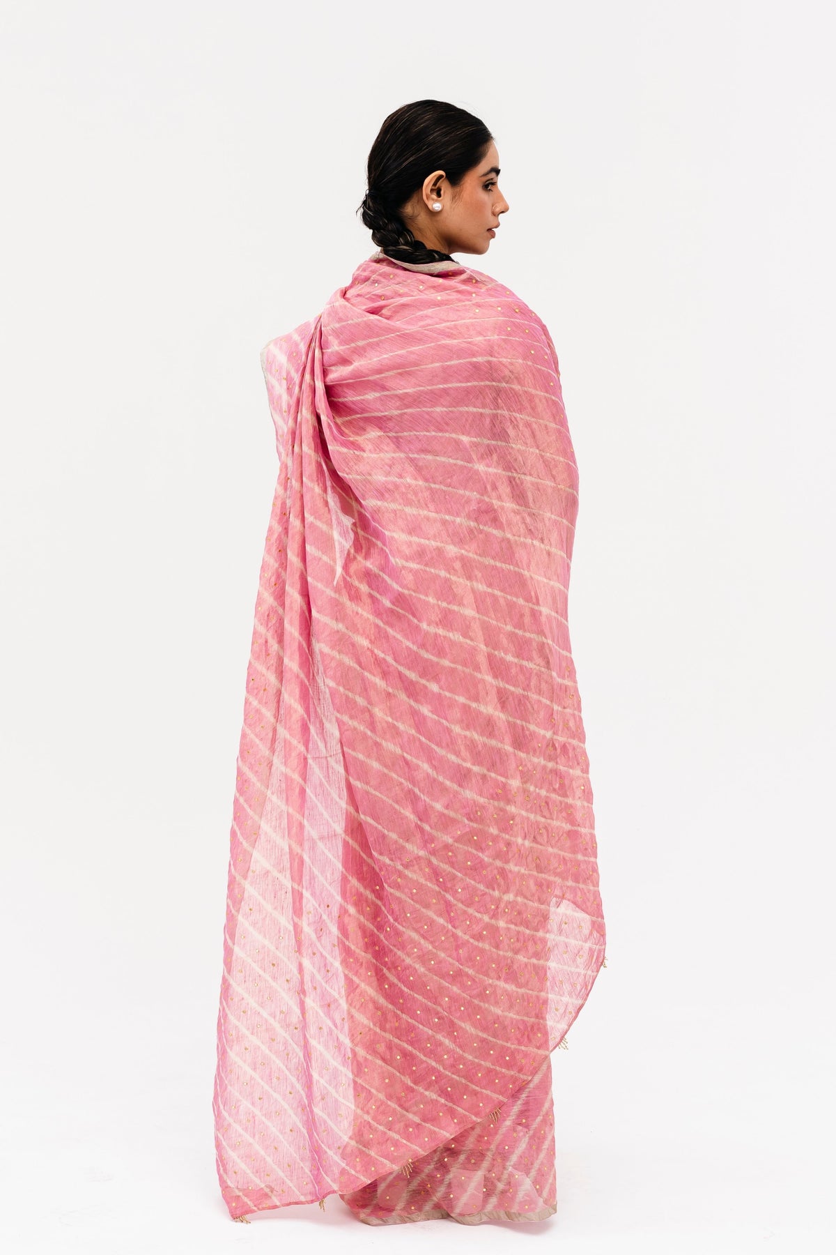 Pink Luni Saree