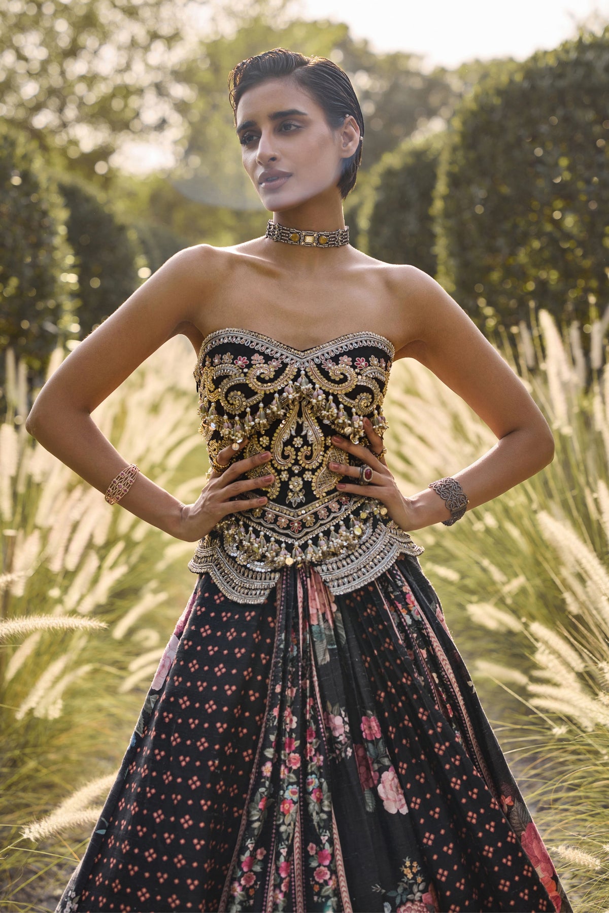 Midnight Lehenga Set
