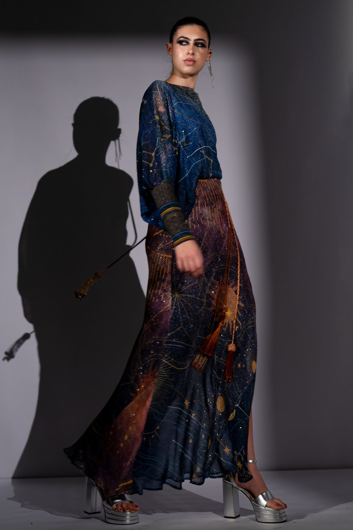 Blue One Shoulder Dress