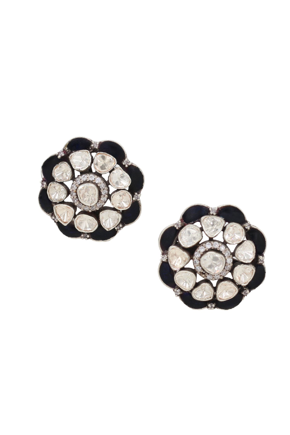Blue Silver Earrings