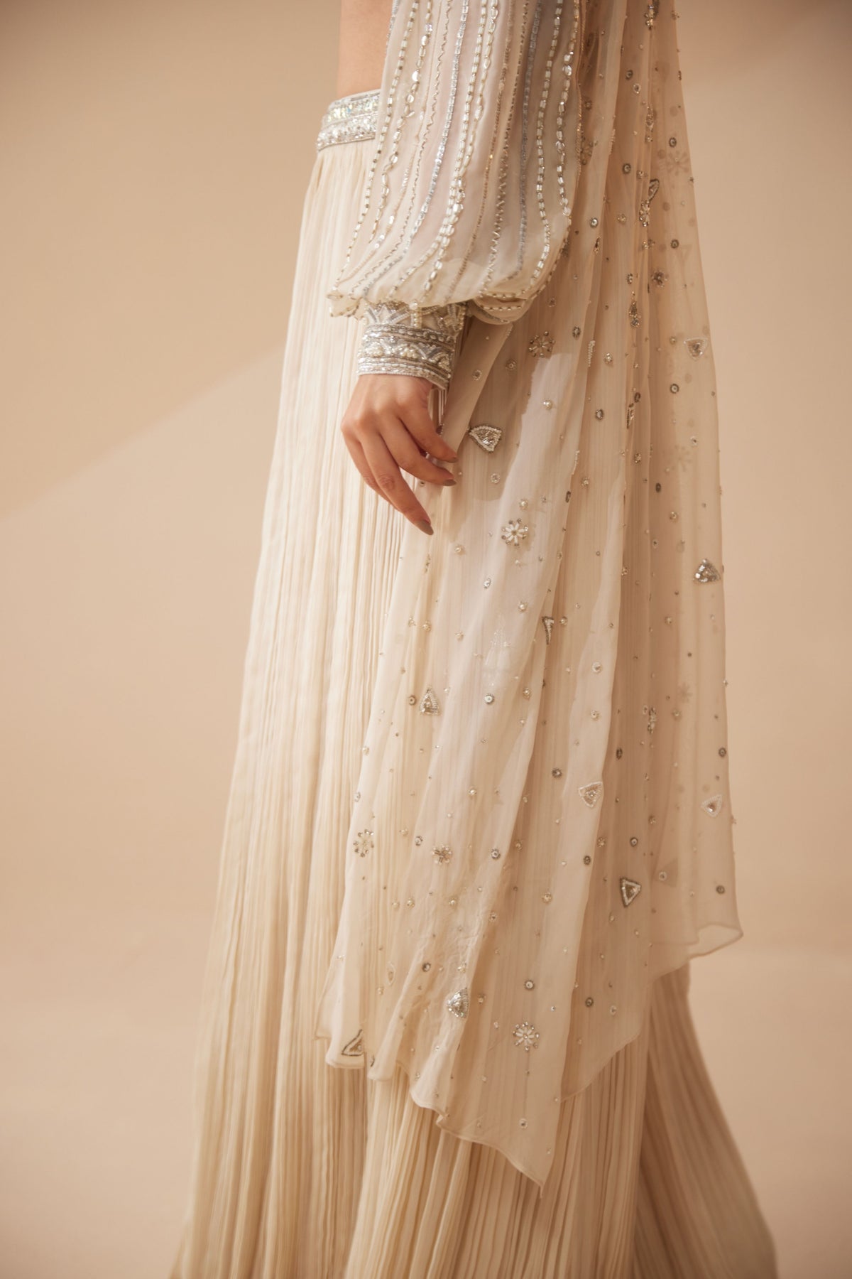 Cannes Ivory Lehenga Set