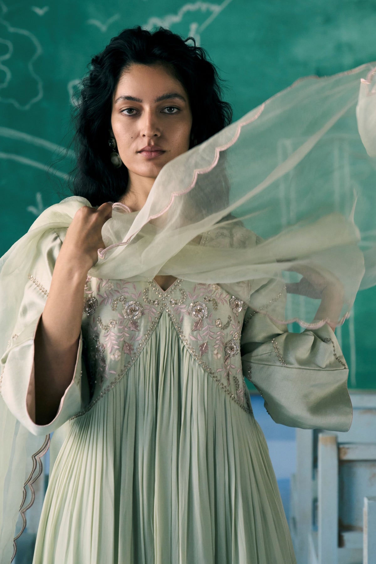 Cascade Green Kurta Set