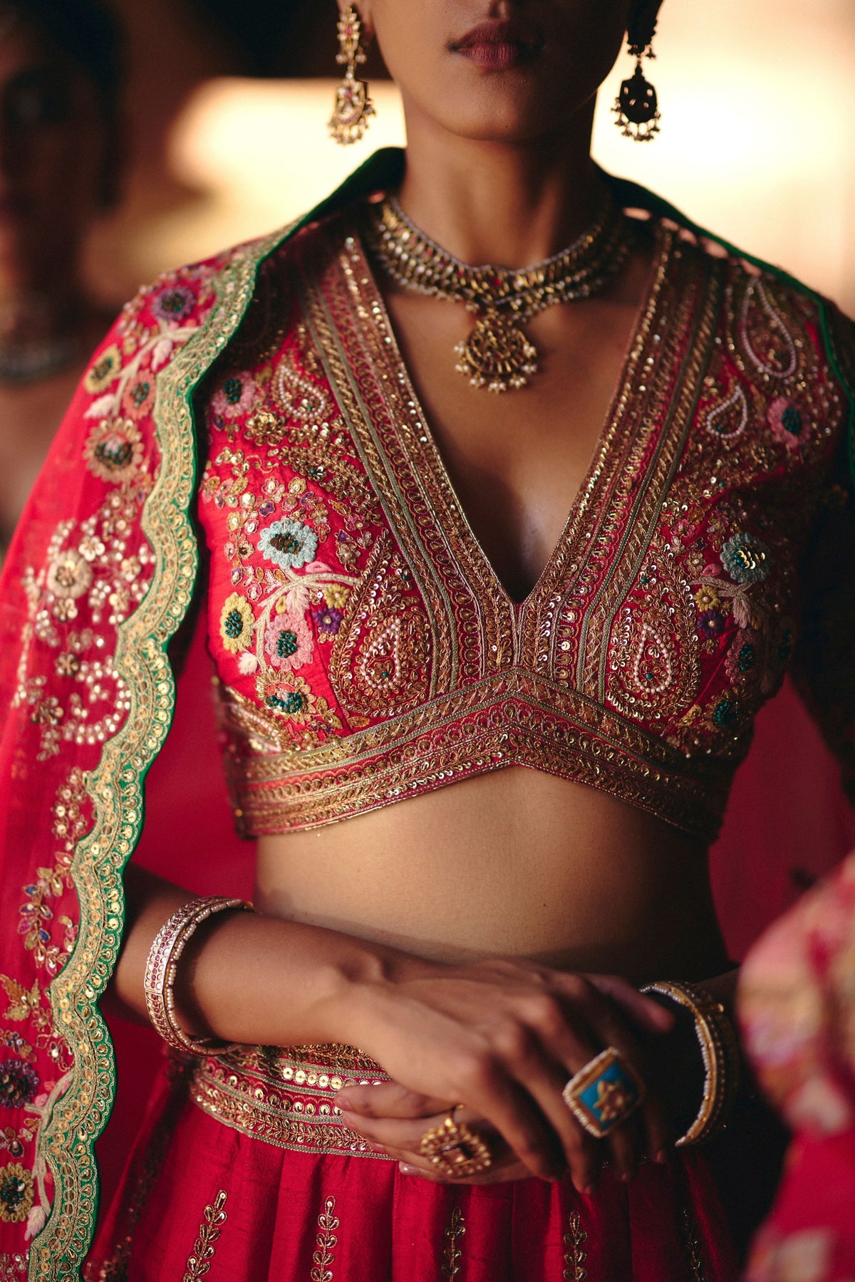 Gulrez 16 Kali Chadi Lehenga Set