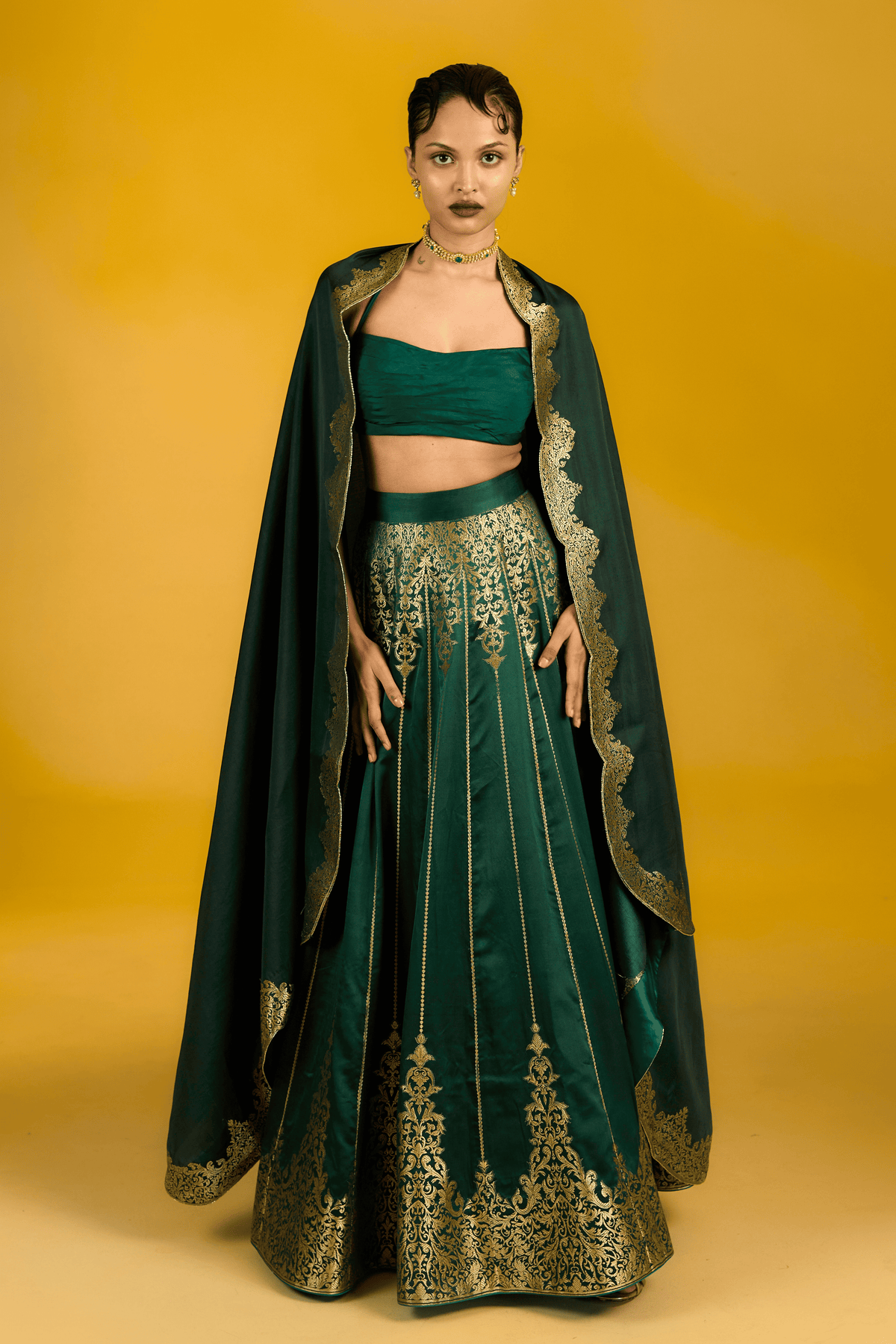 The Jade Lehenga
