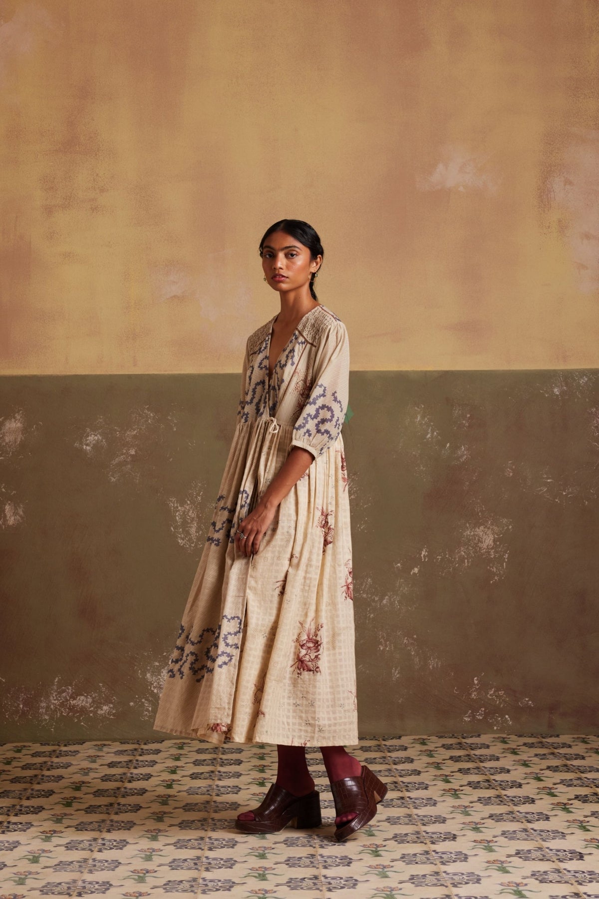 Ivory Spiral Poem Dress