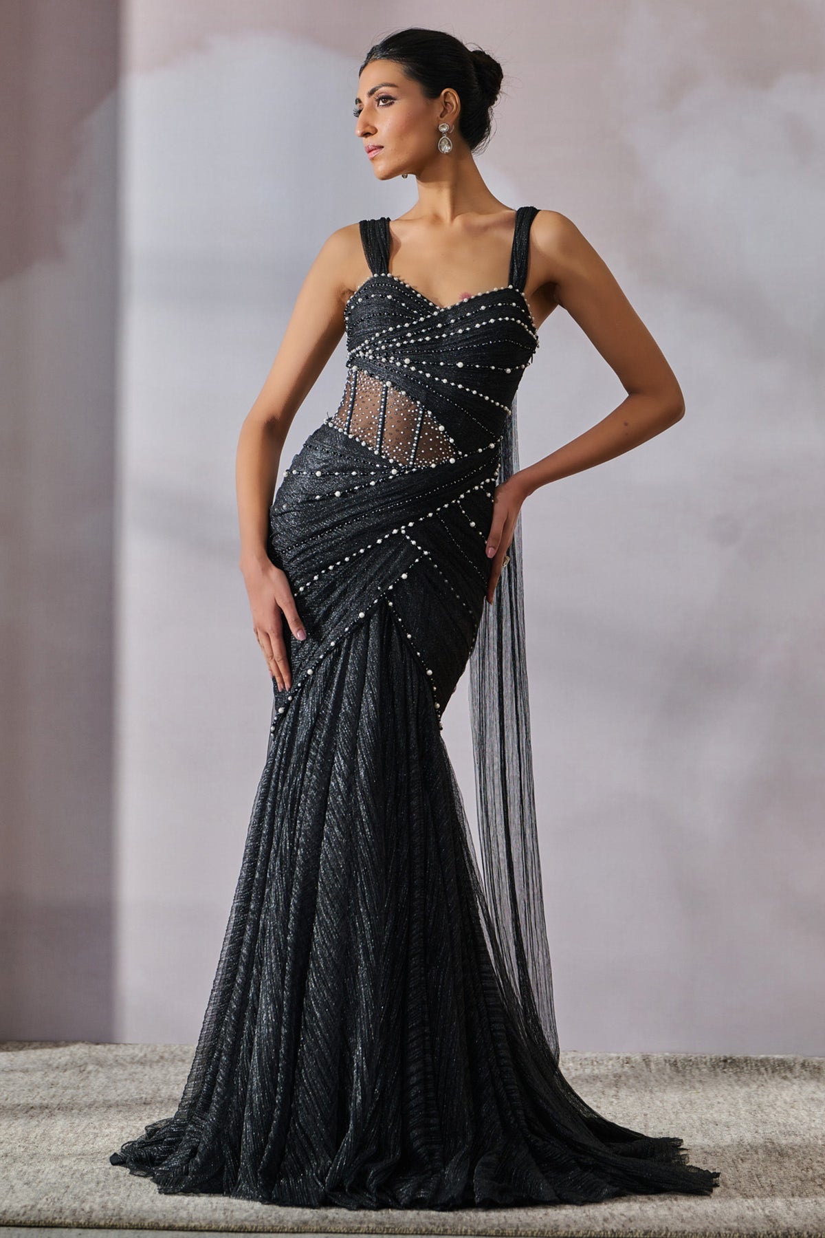 Classic fluted gown