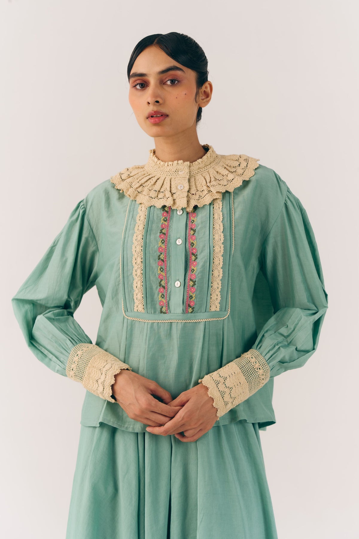 Audrey Aqua Top