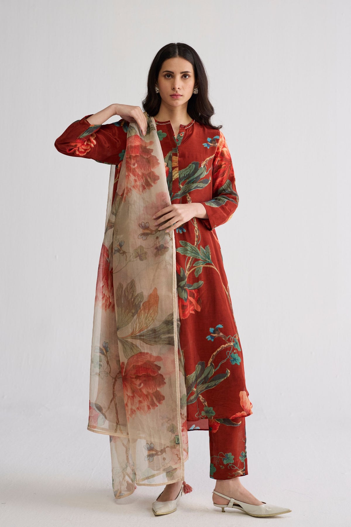 Vine Long Kurta Set