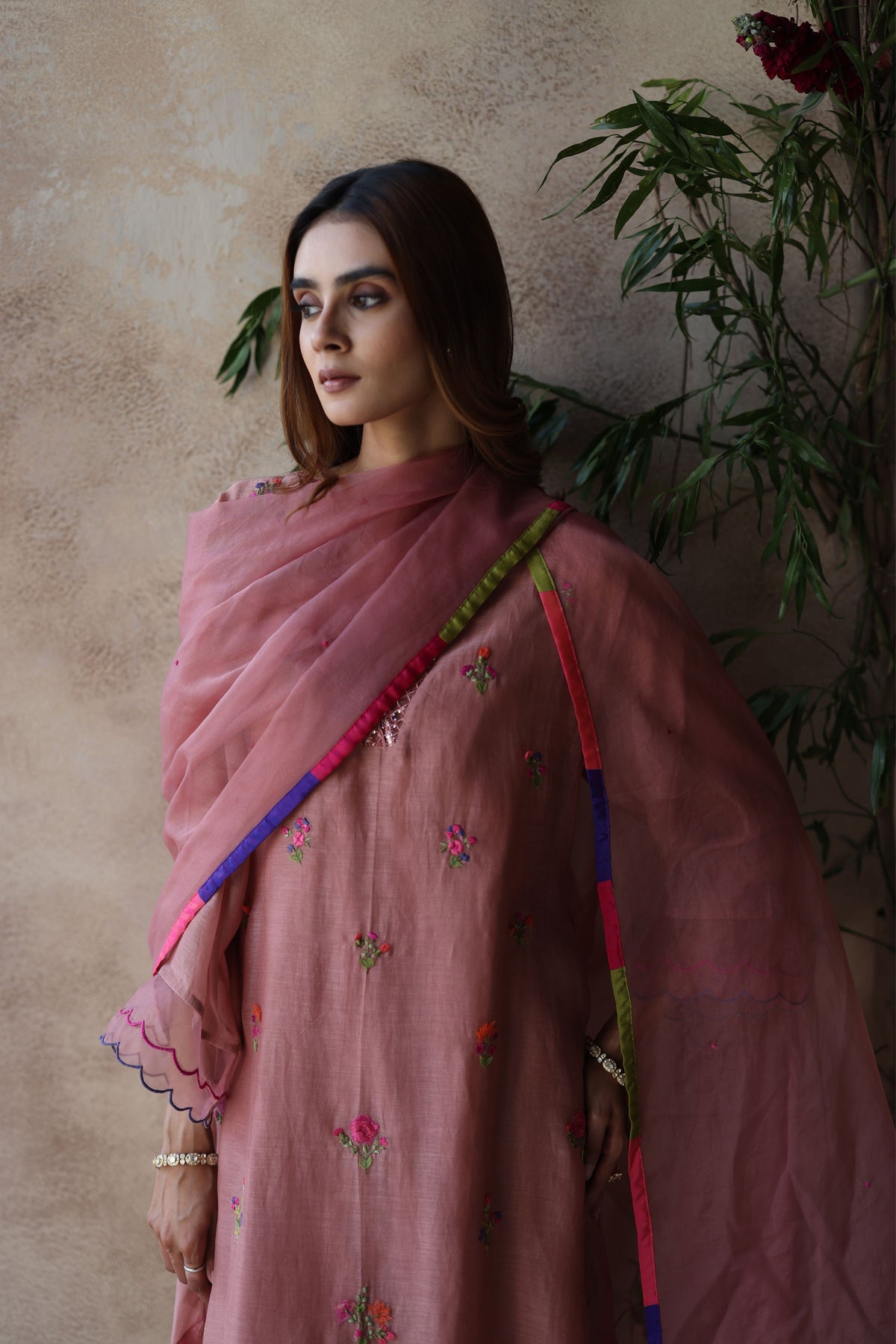 Zeya Copper Kurta Set