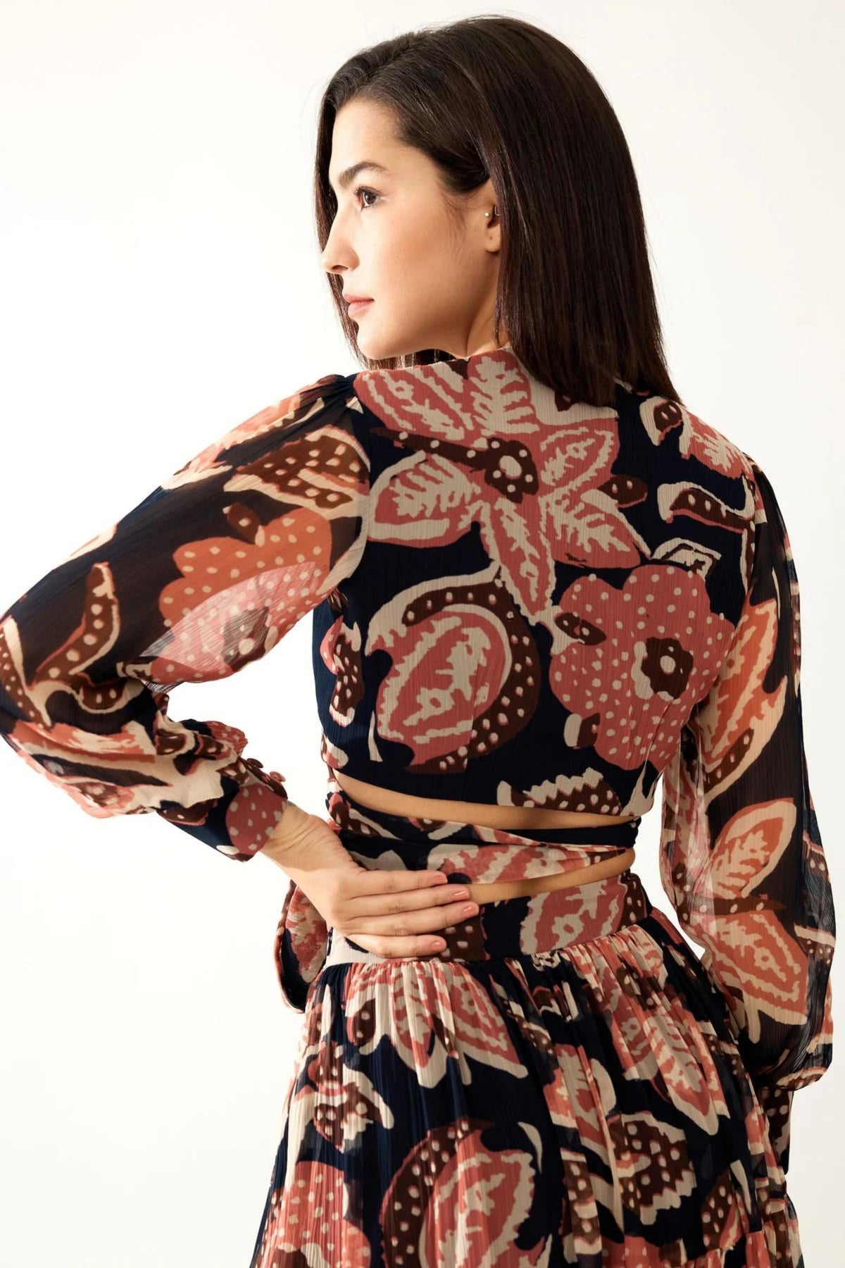 Floral Three Layer Skirt