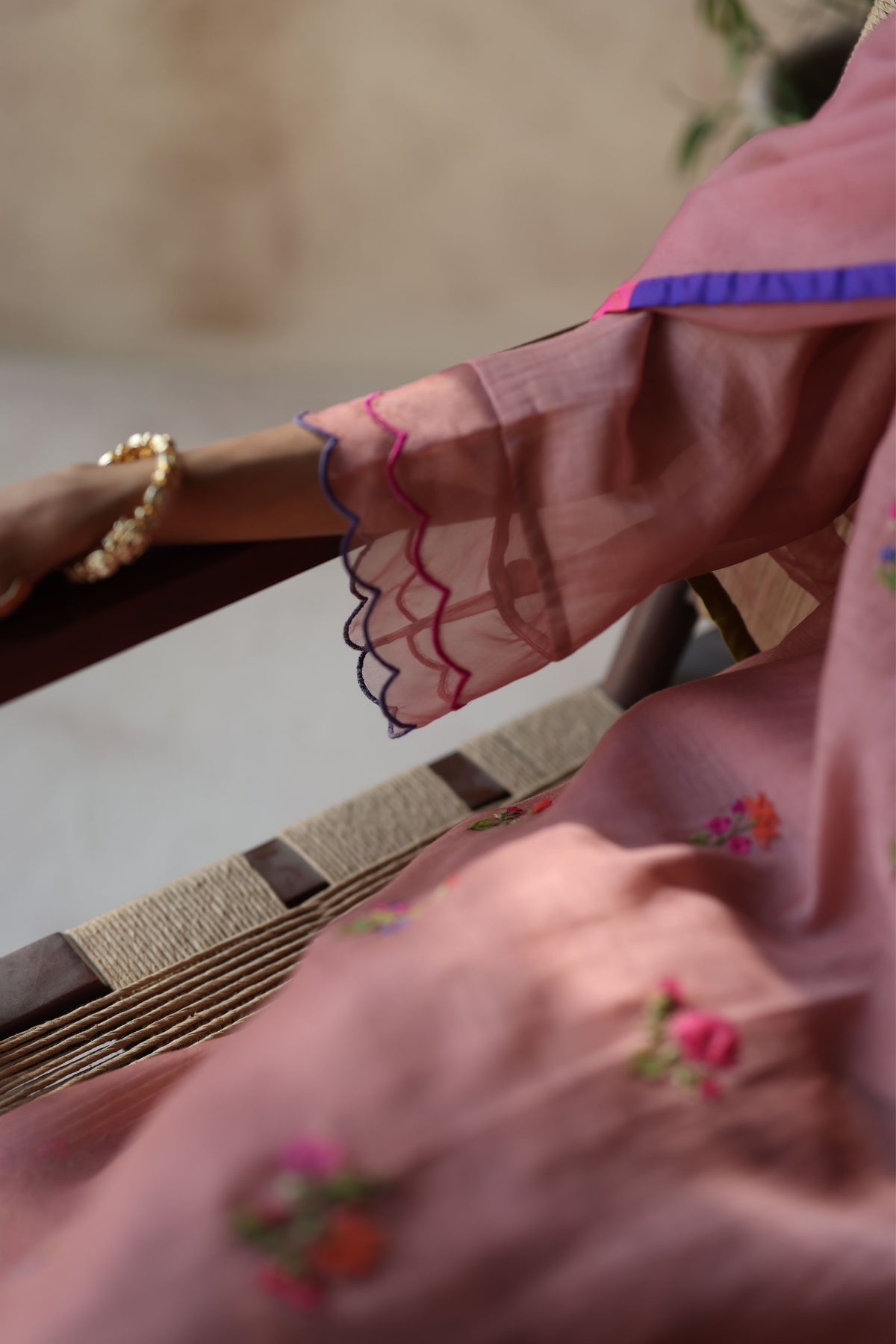 Zeya Copper Kurta Set