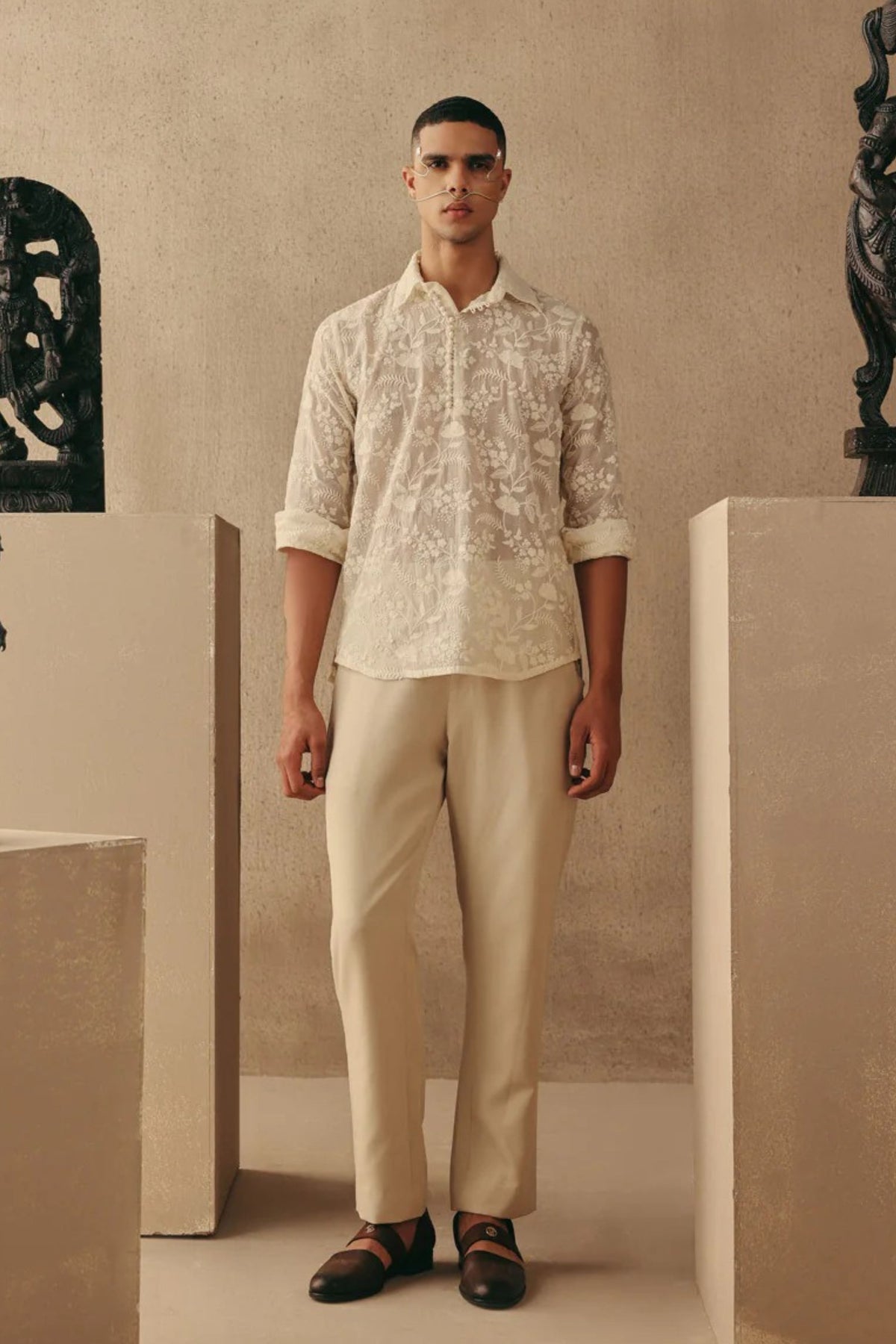 Chikankari Shirt Set