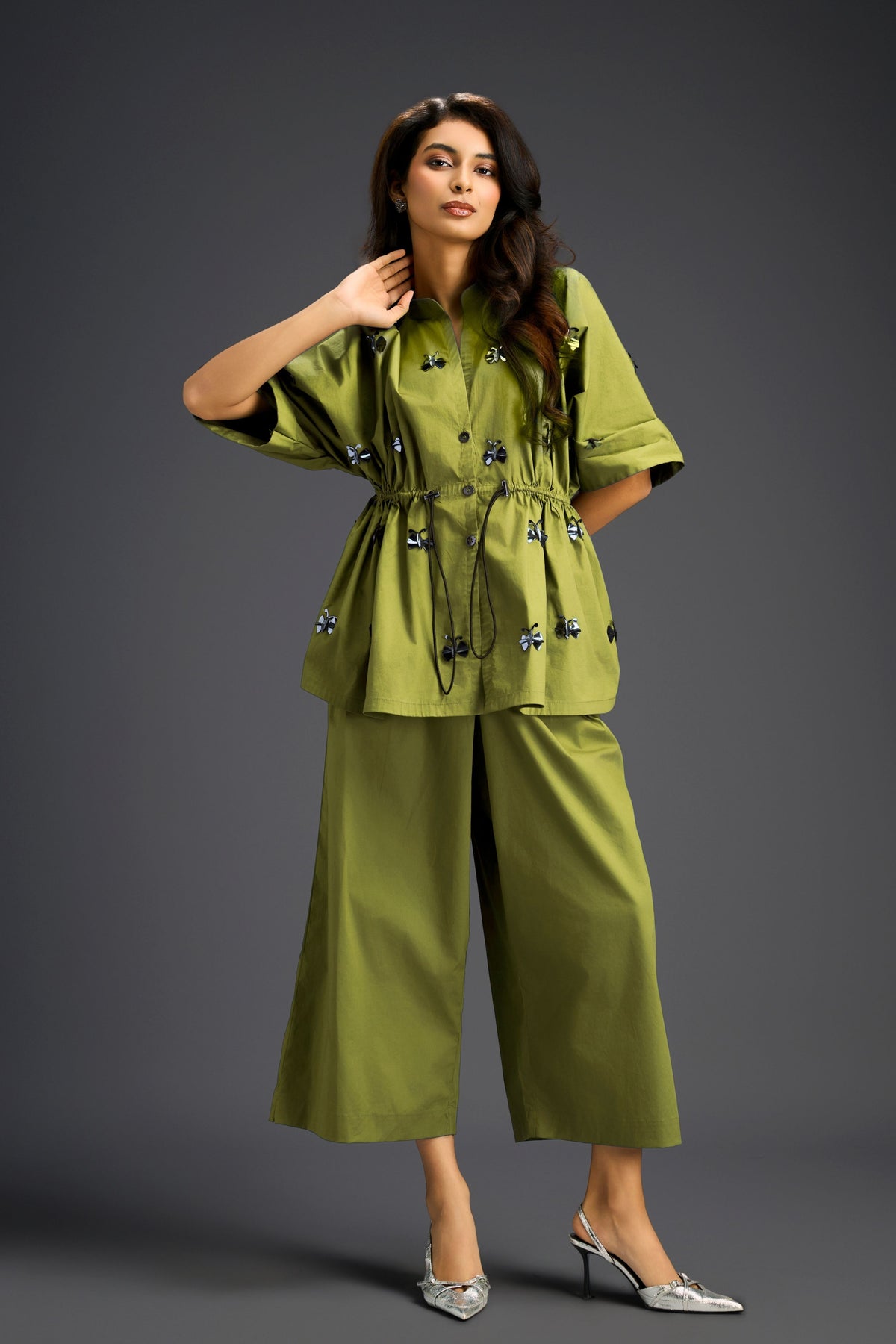 Green Cotton Co-ord Set