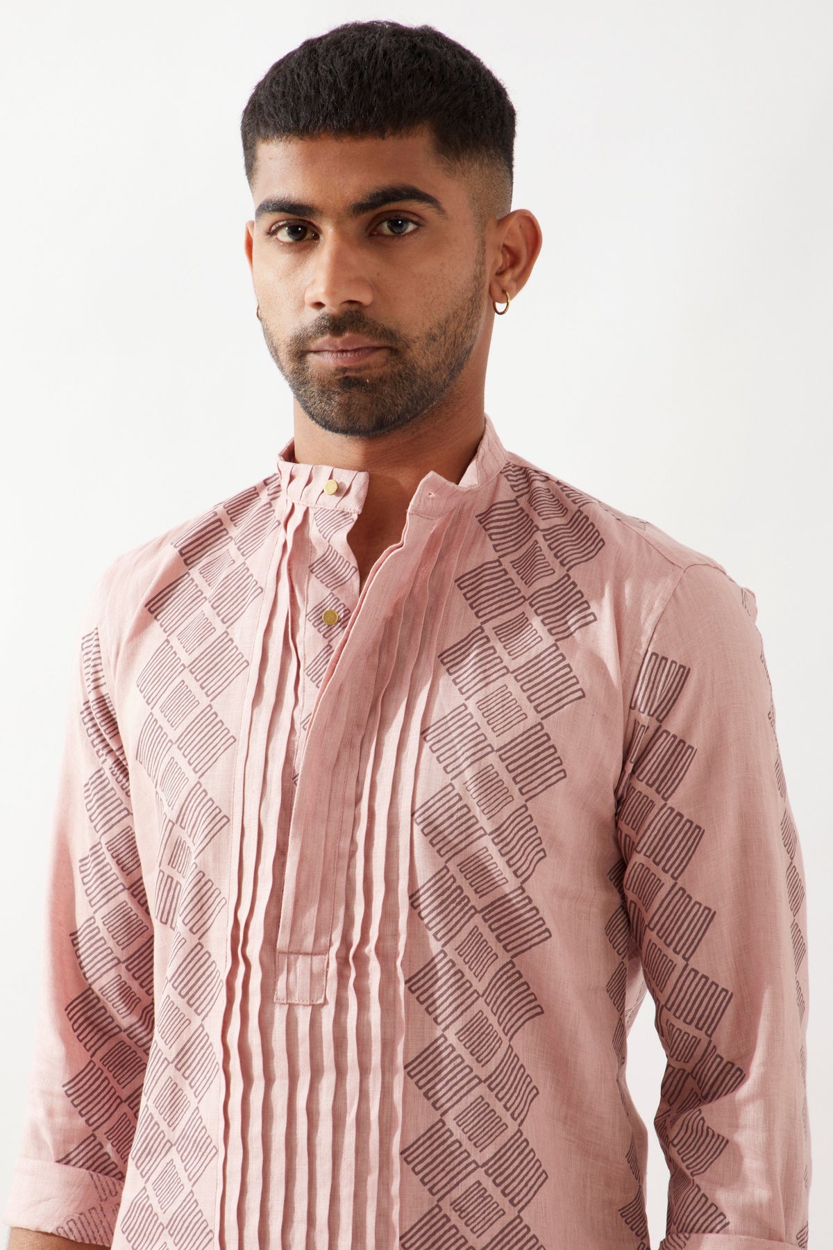 Zake Barbed Pink Kurta Set