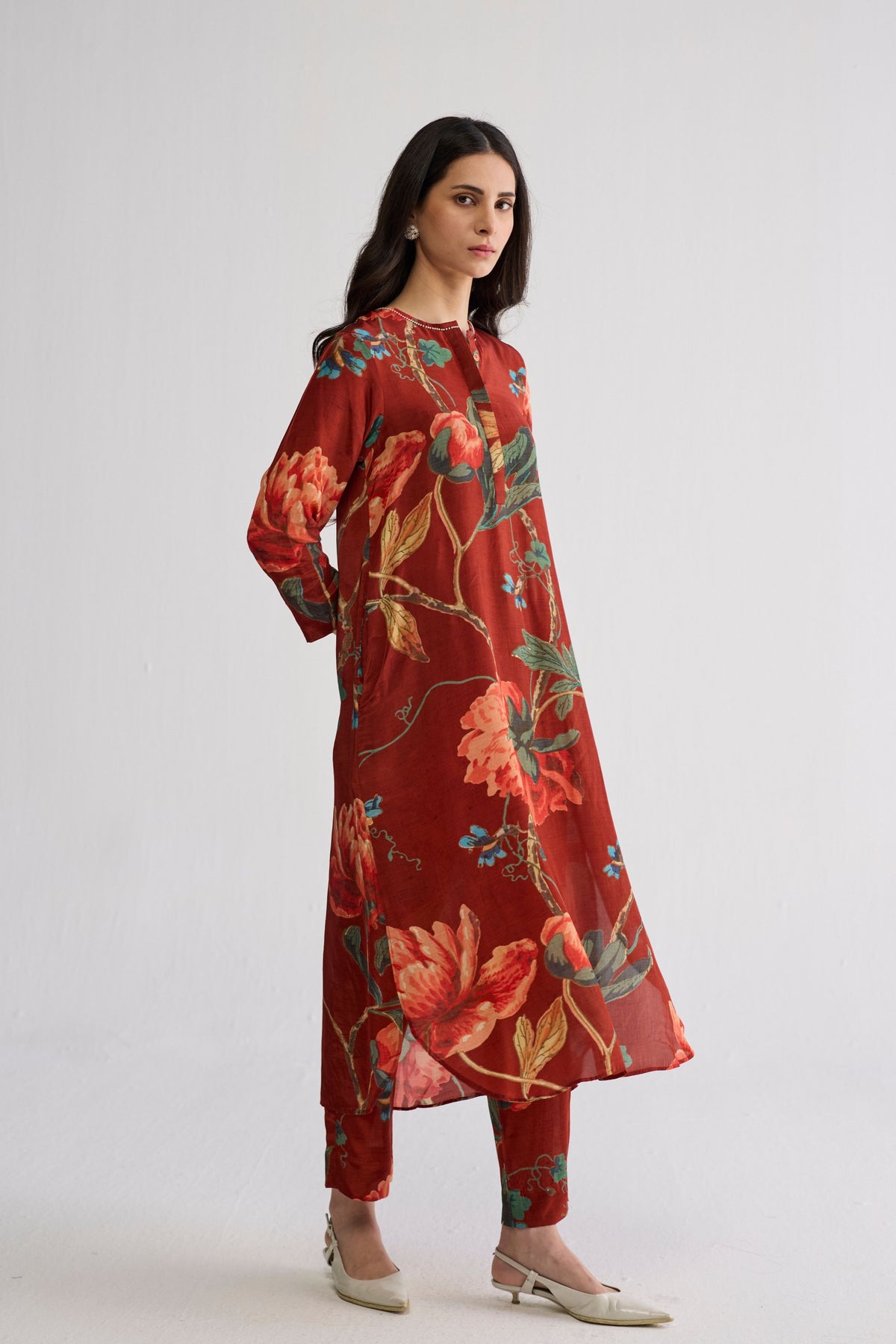 Vine Long Kurta Set