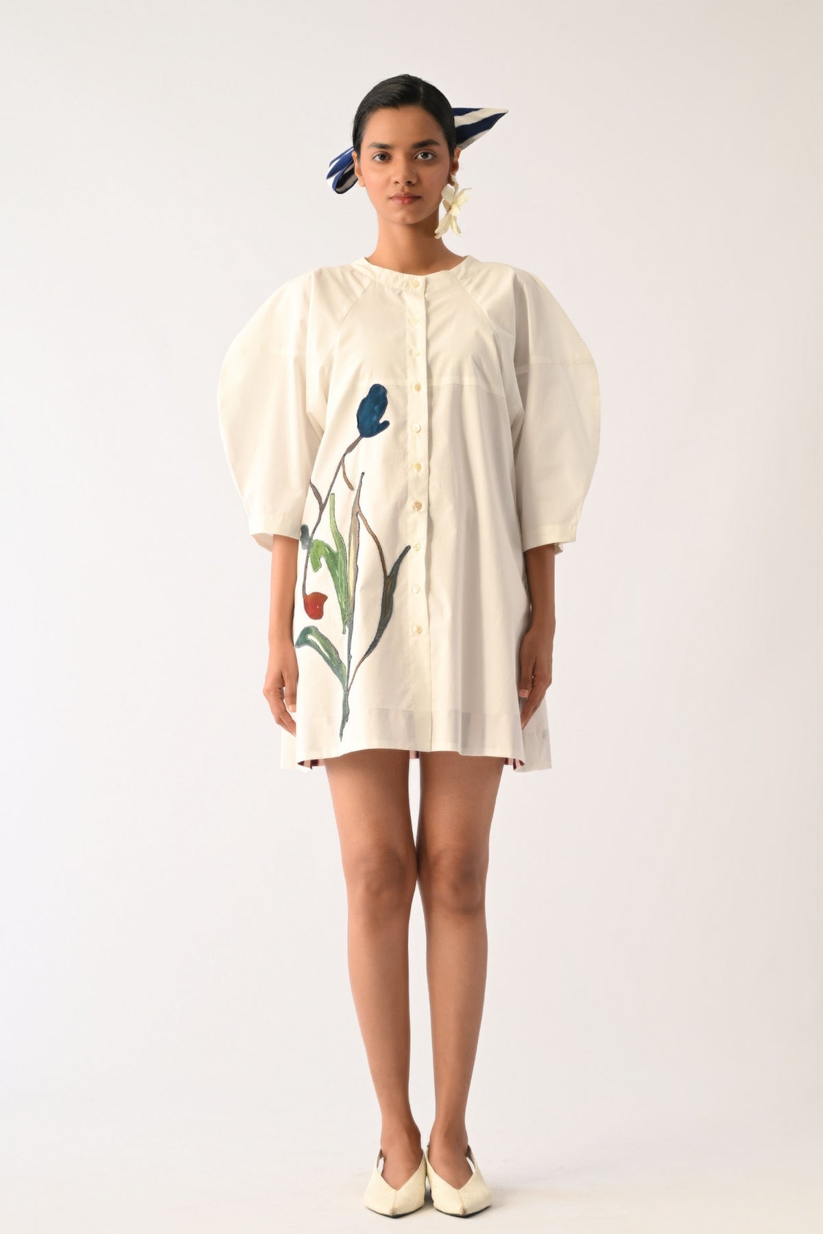 Botanica Ivory Bubble Aline Dress
