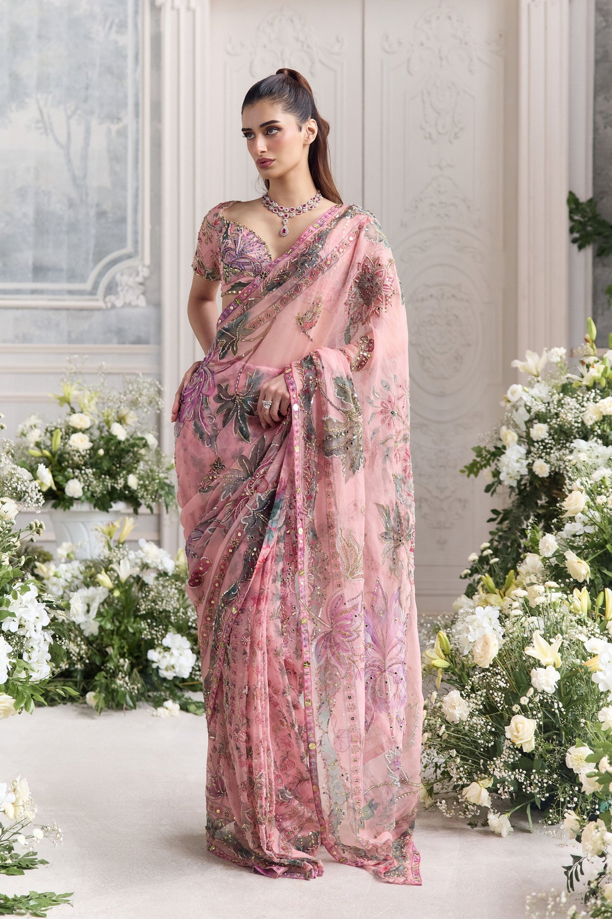 Chahat Draped Saree Set