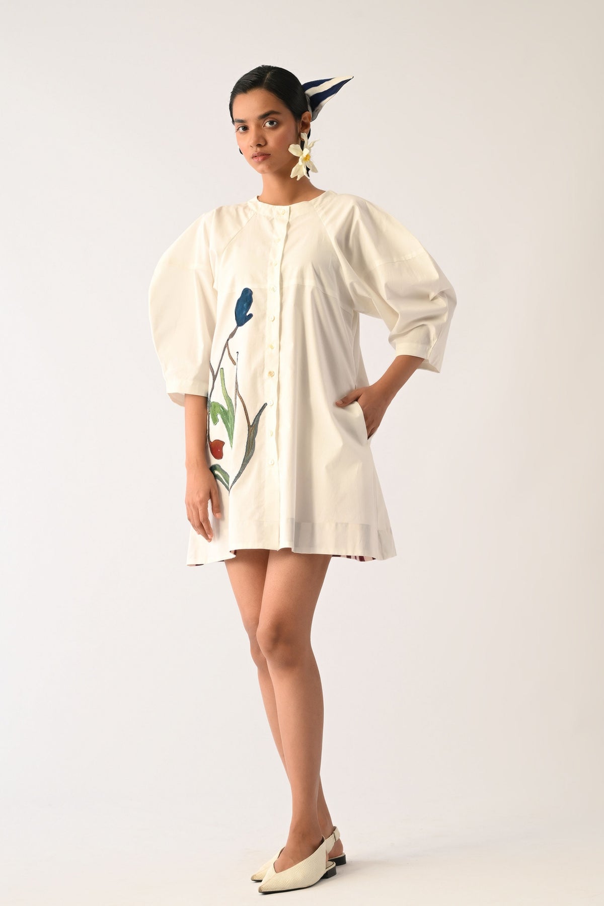 Botanica Ivory Bubble Aline Dress
