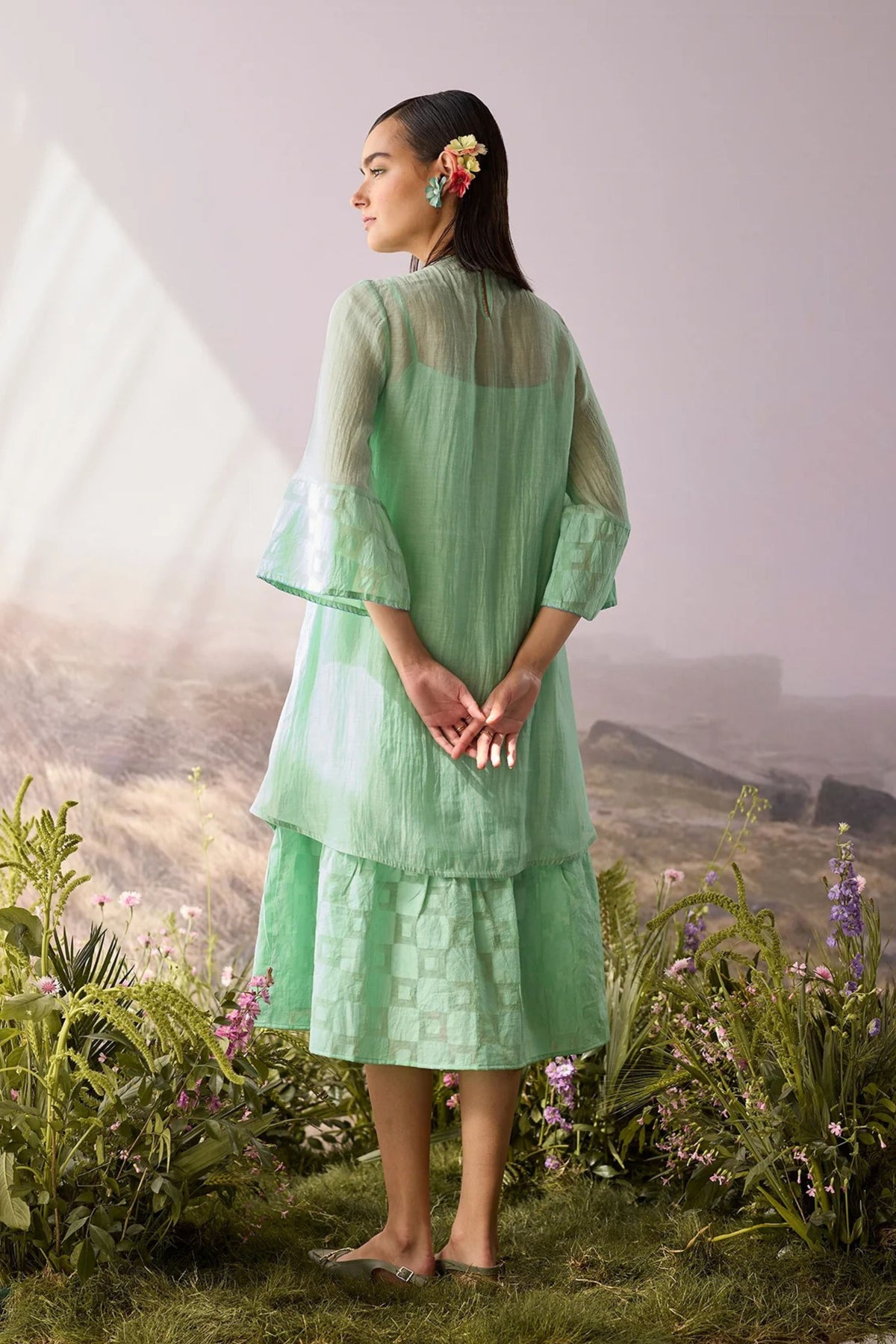 Seaglass Smocked Dress