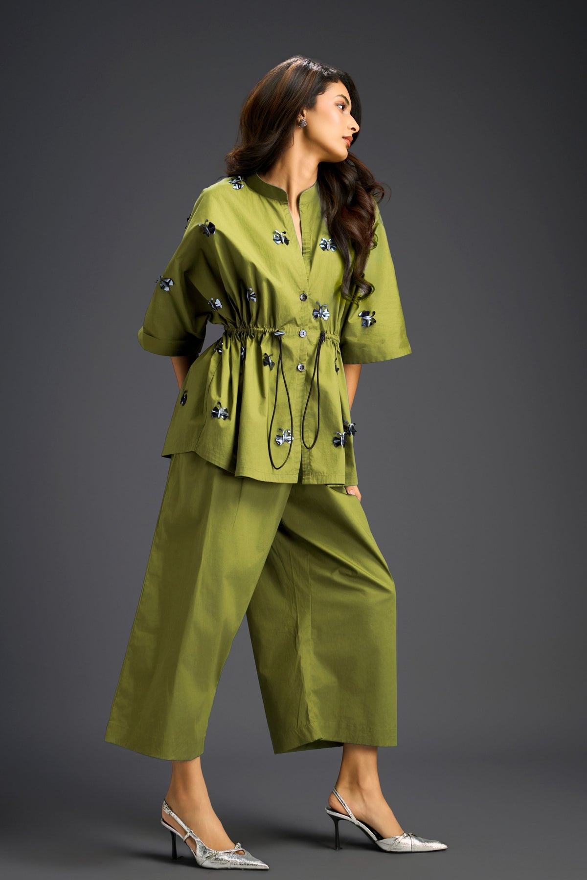 Green Cotton Co-ord Set