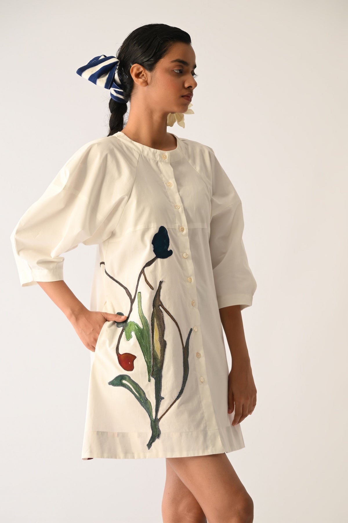 Botanica Ivory Bubble Aline Dress