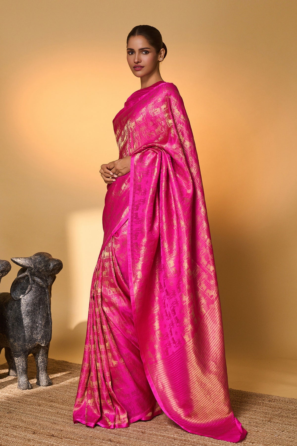 Rani Chaand Chaukor Saree