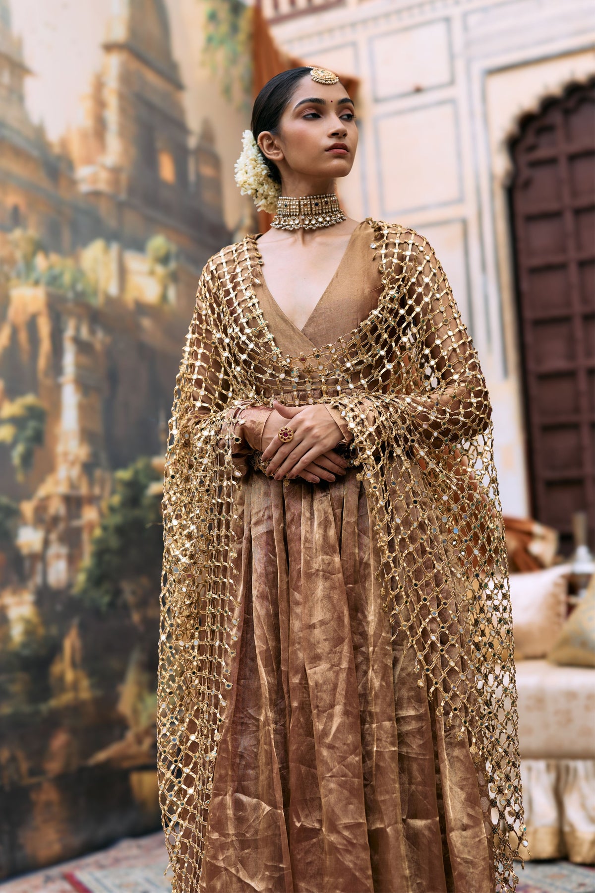 Kanthi Anarkali with Veil Set