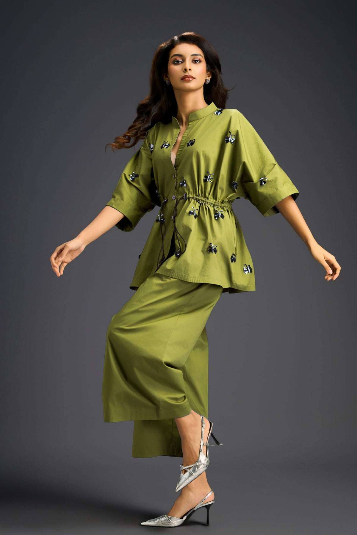 Green Cotton Co-ord Set