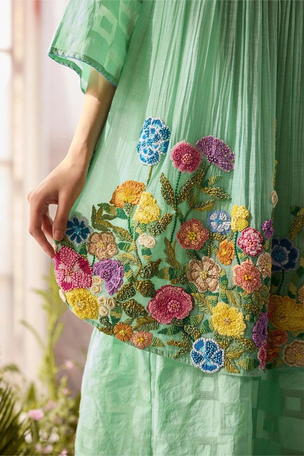 Seaglass Smocked Dress