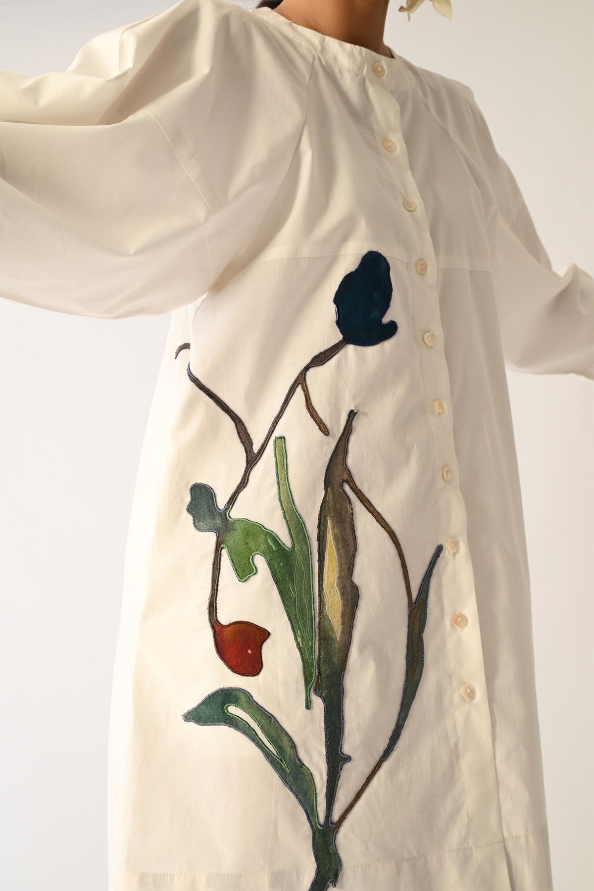 Botanica Ivory Bubble Aline Dress
