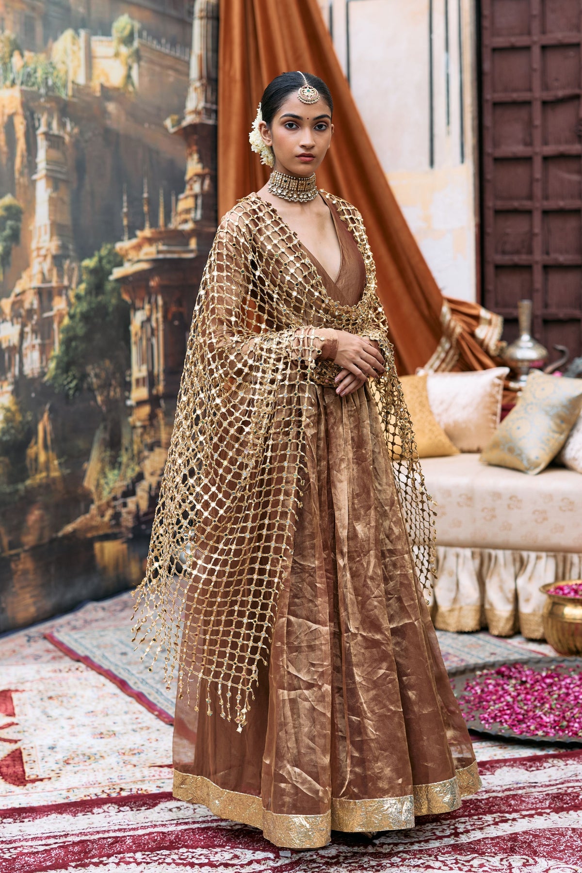 Kanthi Anarkali with Veil Set
