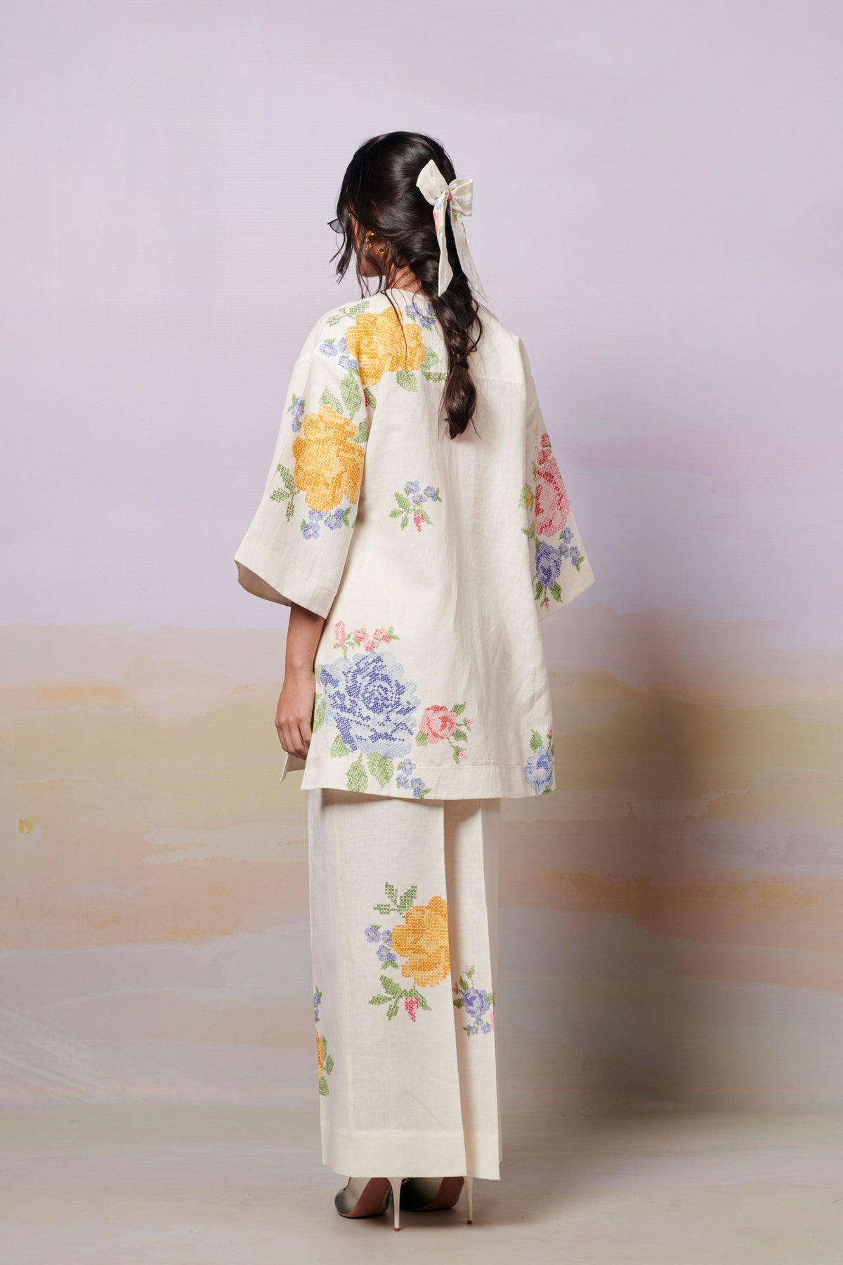 Summer Roses Kurta Shirt