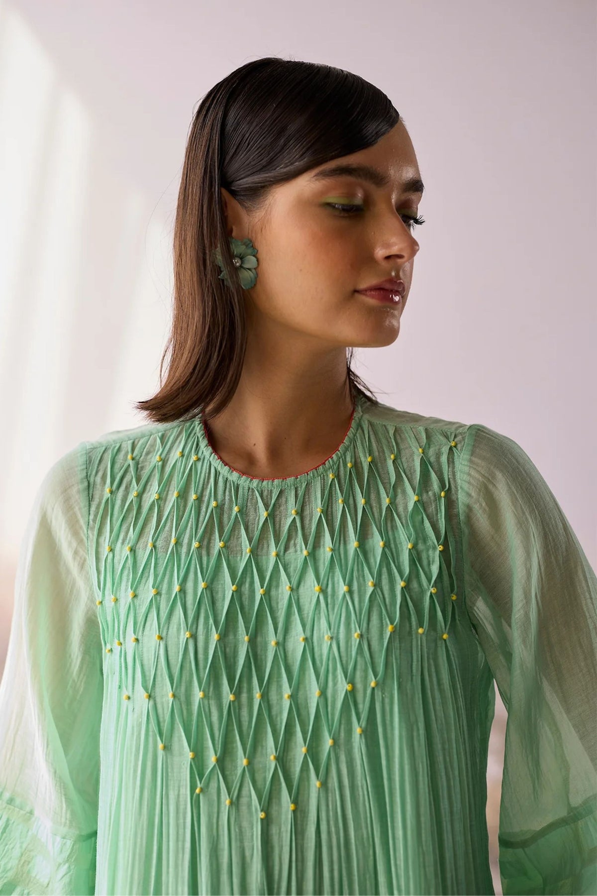 Seaglass Smocked Dress