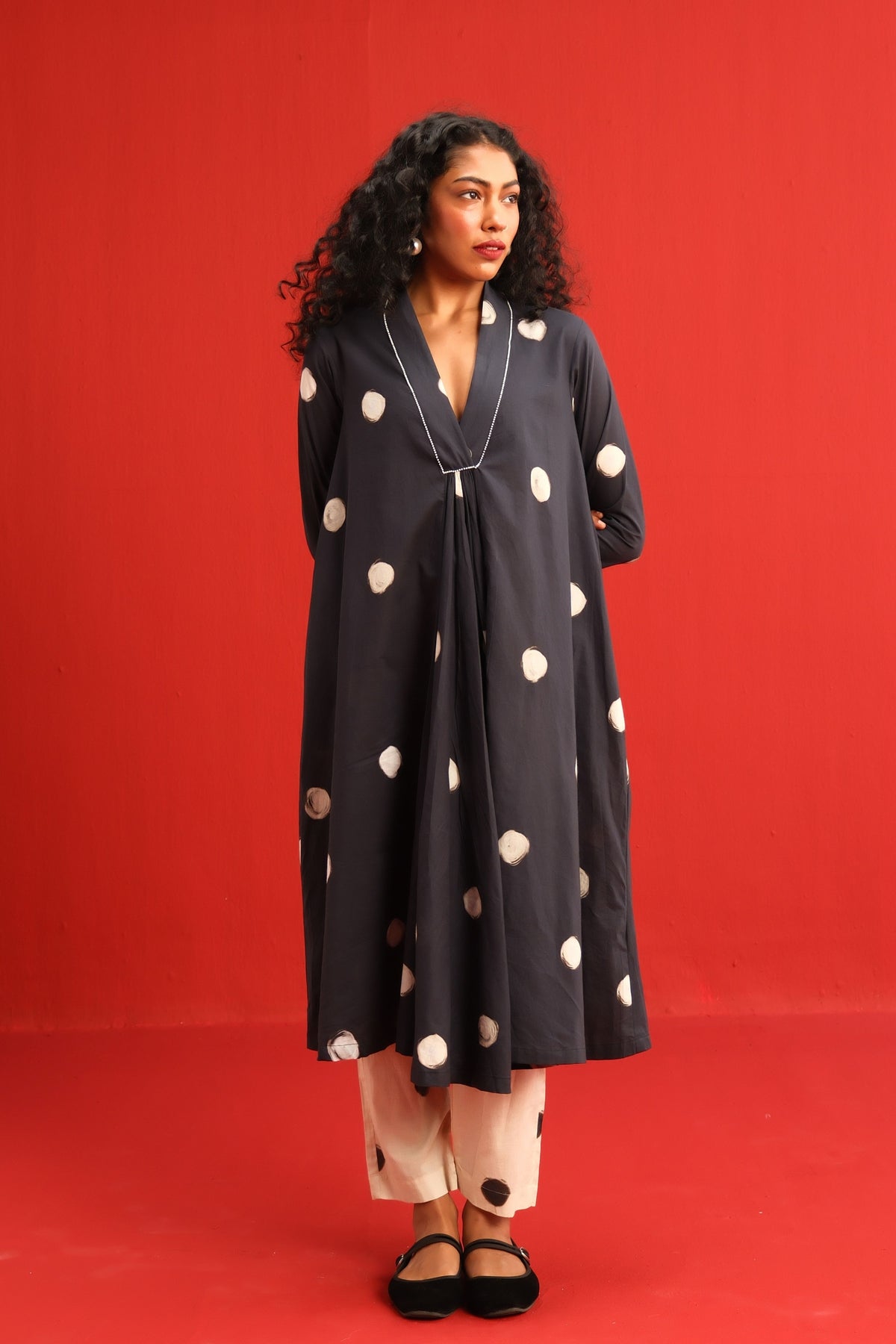 Polka Kurta Set