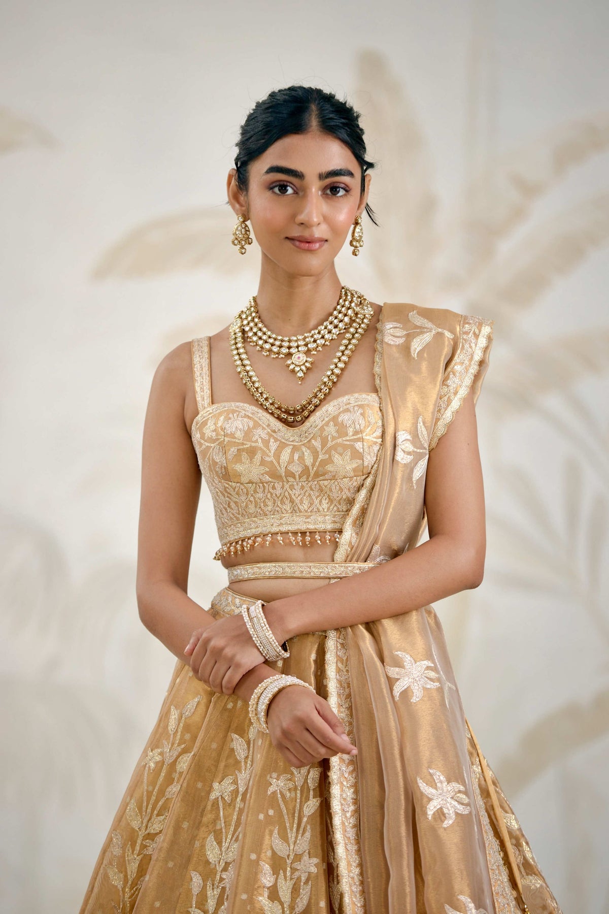 Gold Lehenga Set
