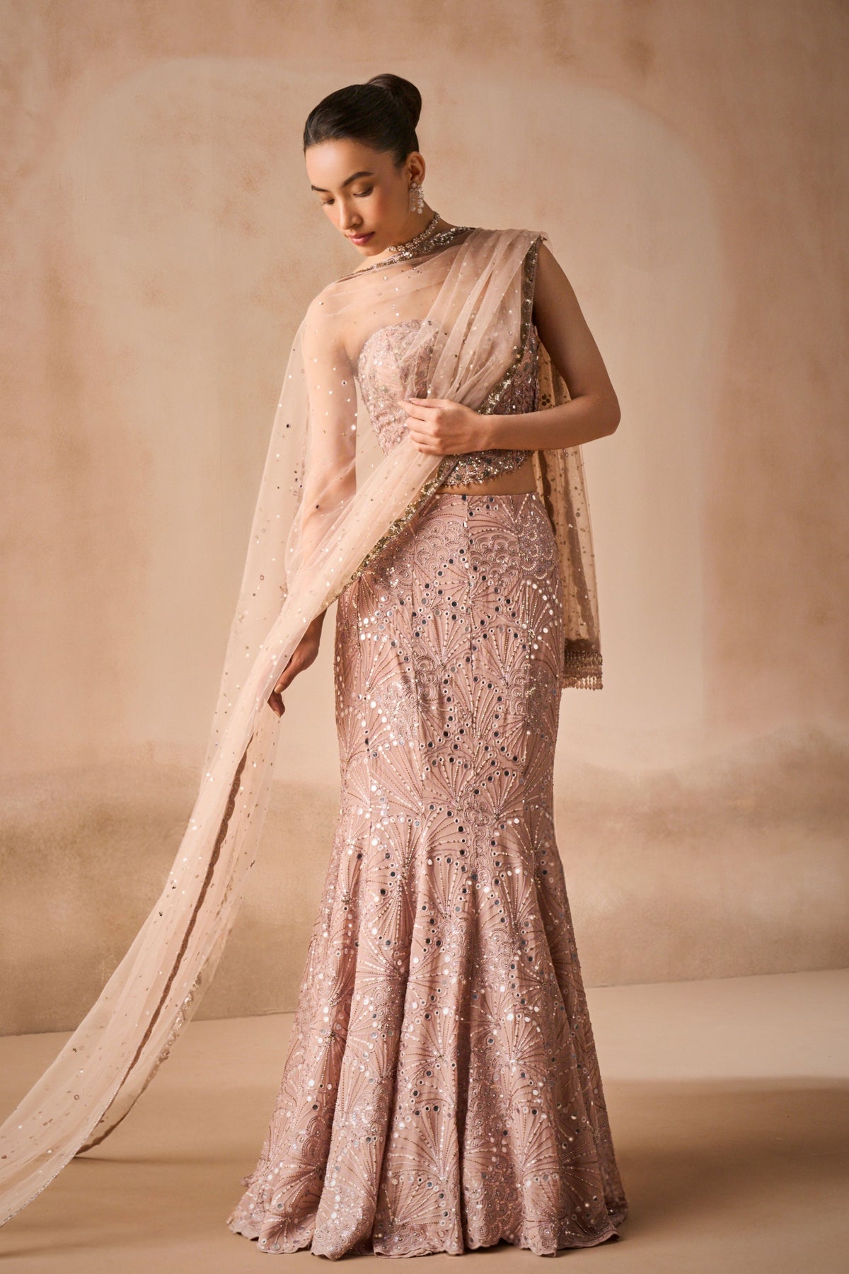 Lehenga Set With Corset Blouse