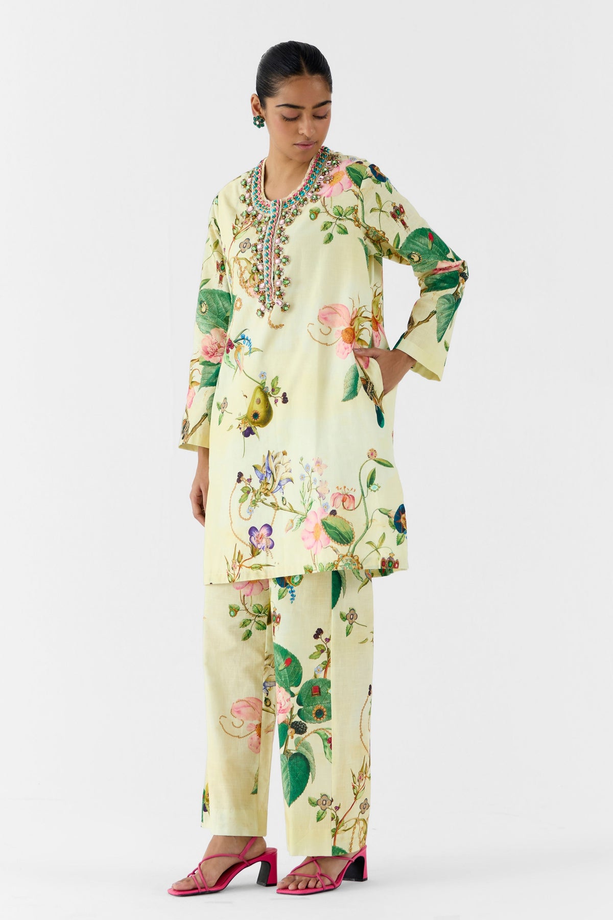 Blossom Stonework Kurta Set