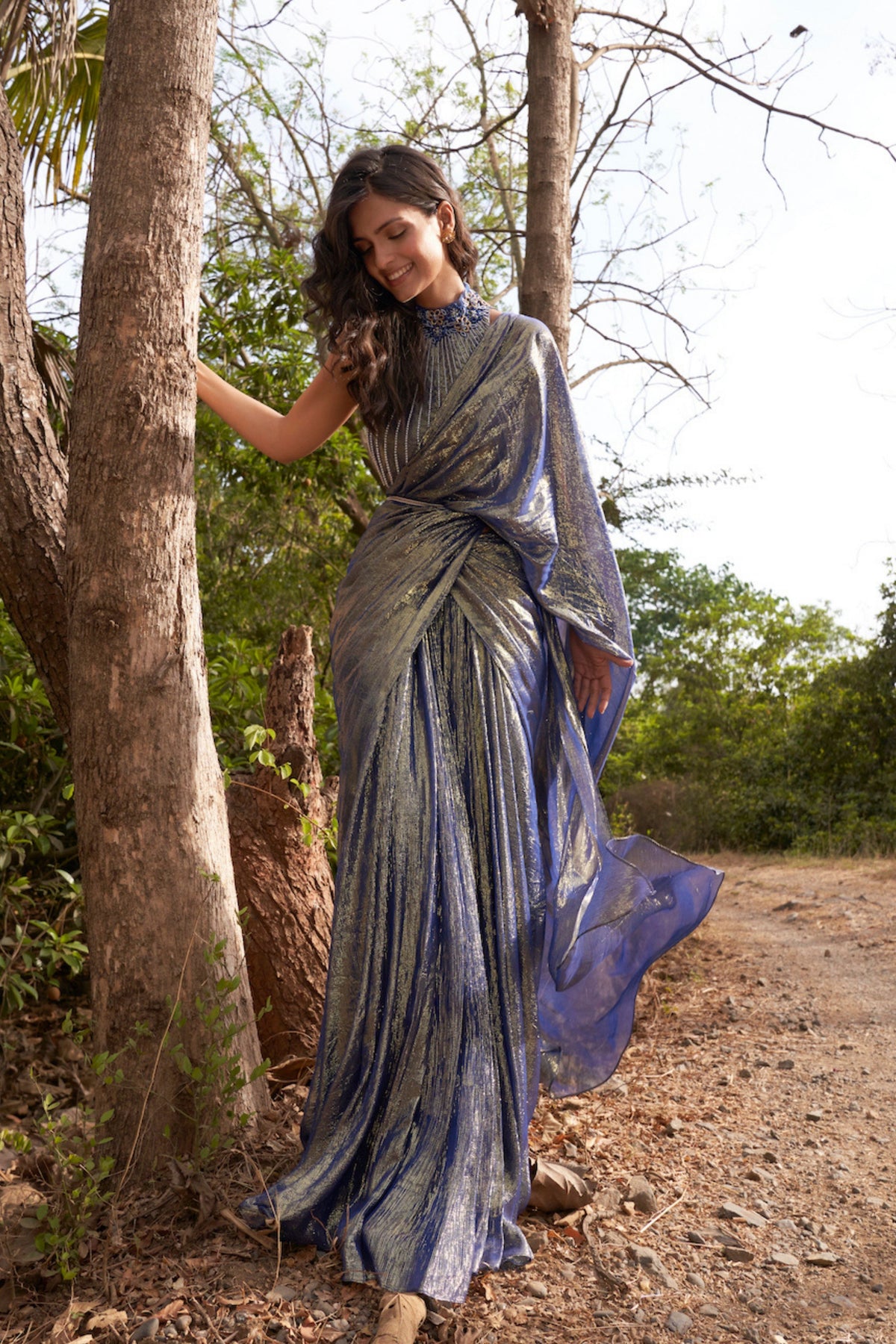 Starry Night Saree Set