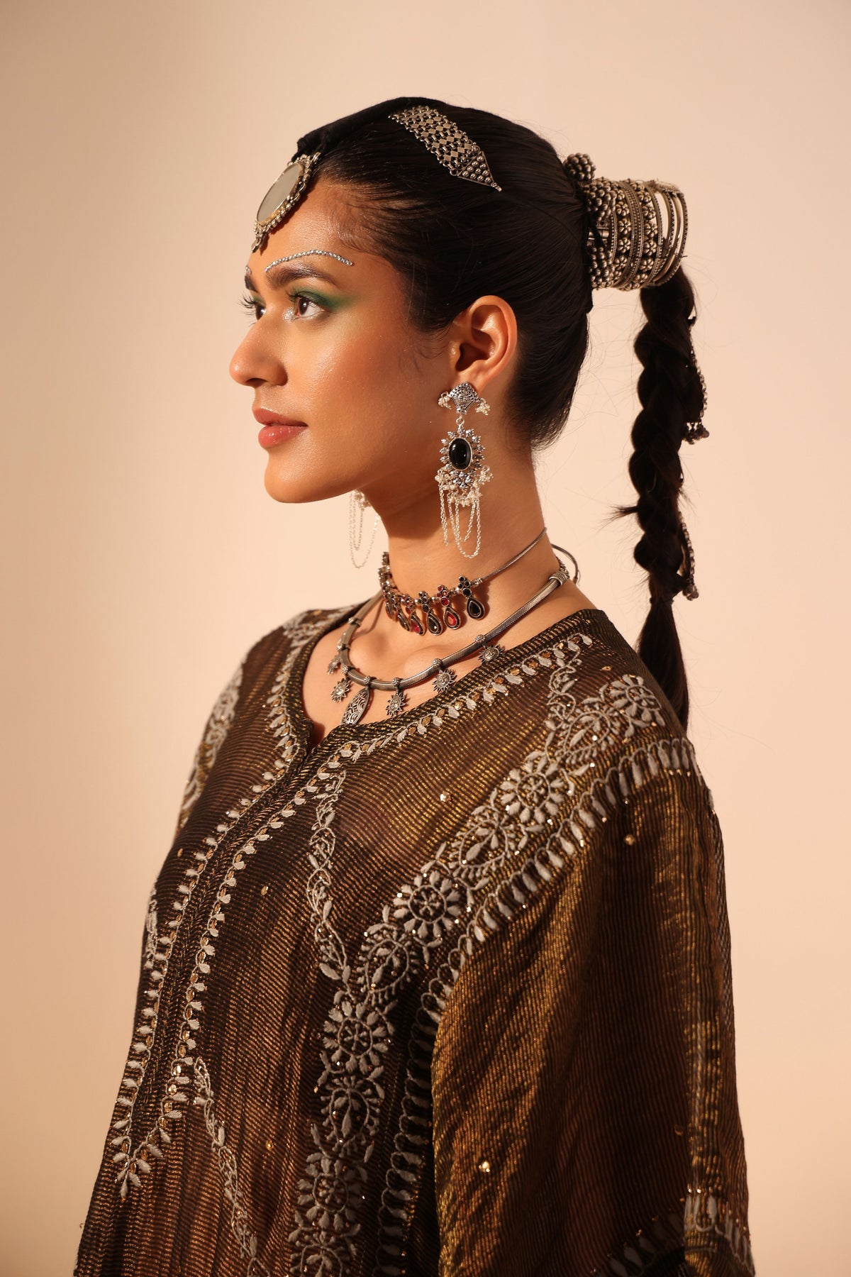 Brown Kaftan Set