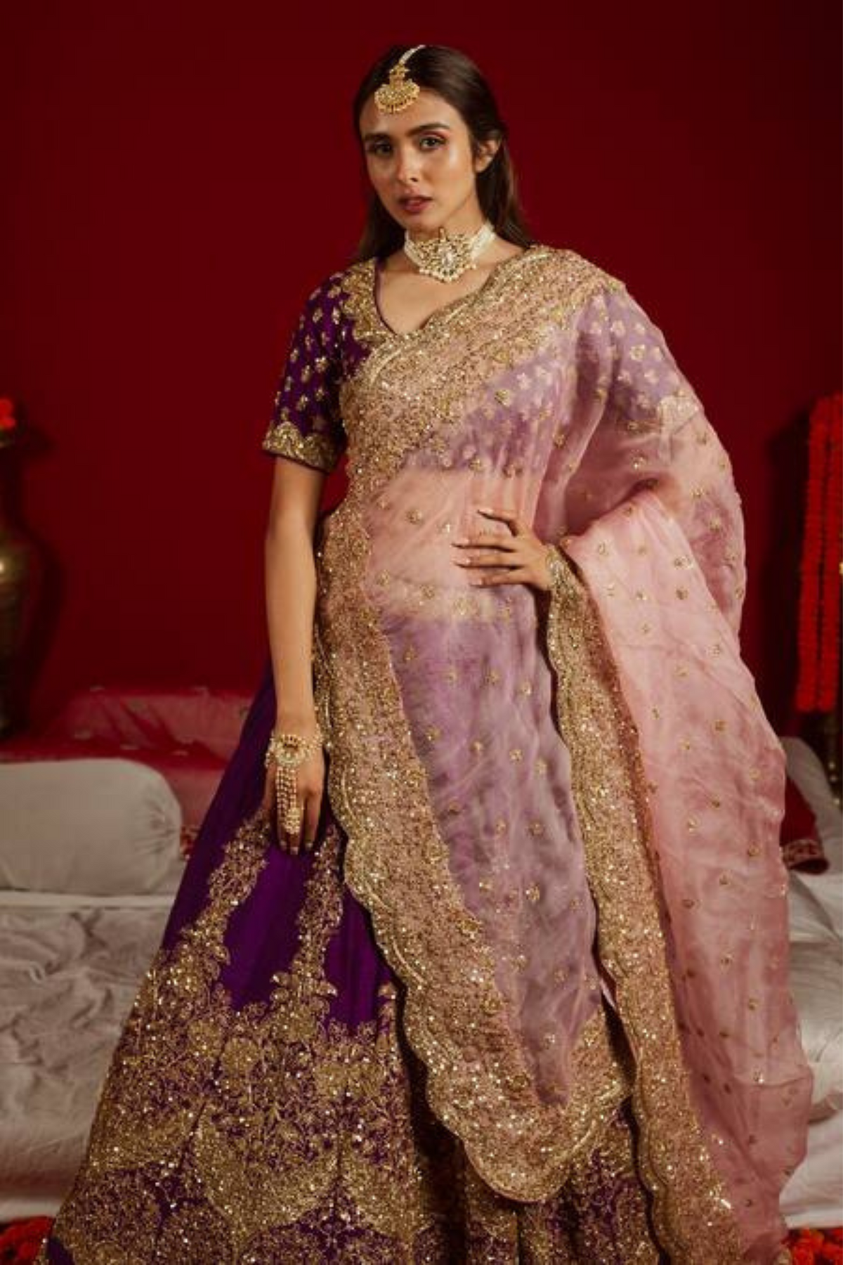 Purple Lehenga Set