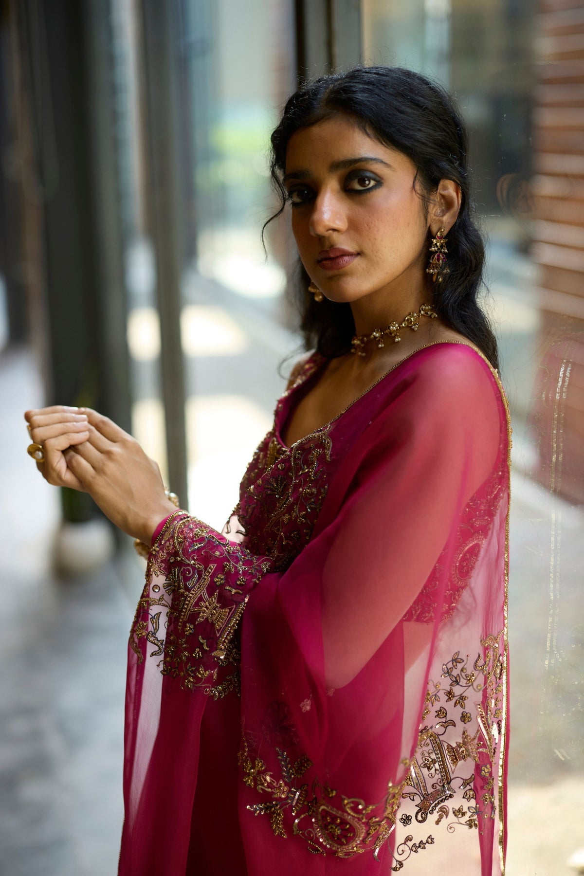 Pink Anugraha Saree