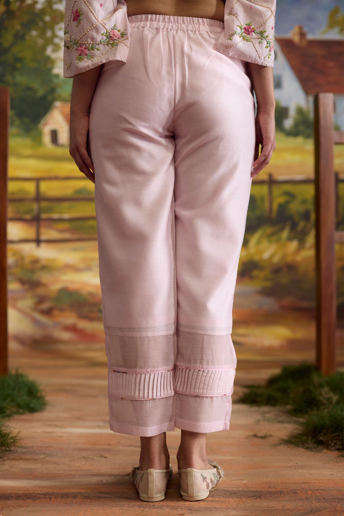 Lavender Pleated Pants